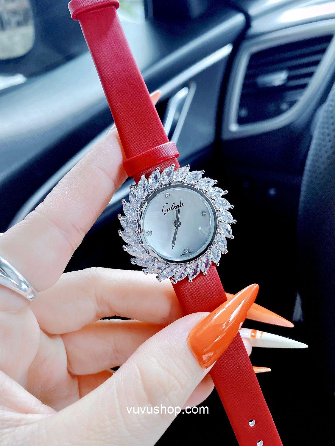 Đồng hồ nữ Gulena AL253 - Dây da