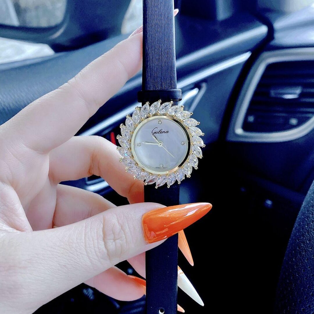 Đồng hồ nữ Gulena AL253 - Dây da - Ảnh 2