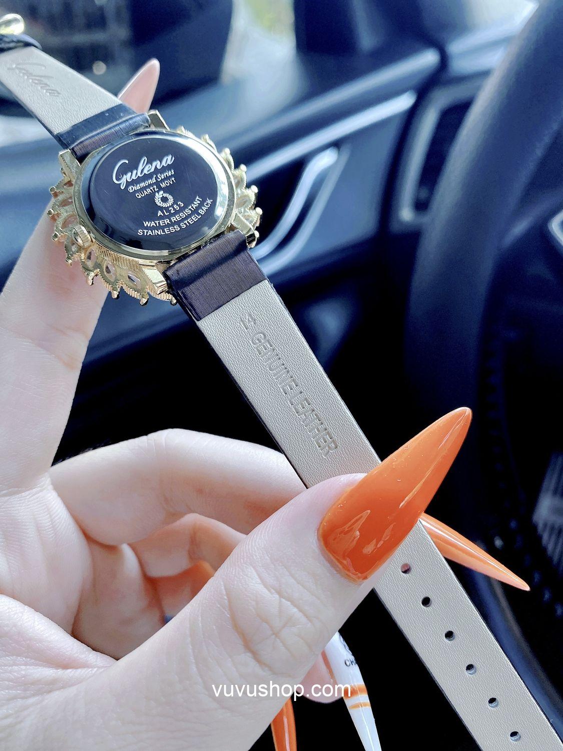 Đồng hồ nữ Gulena AL253 - Dây da - Ảnh 4