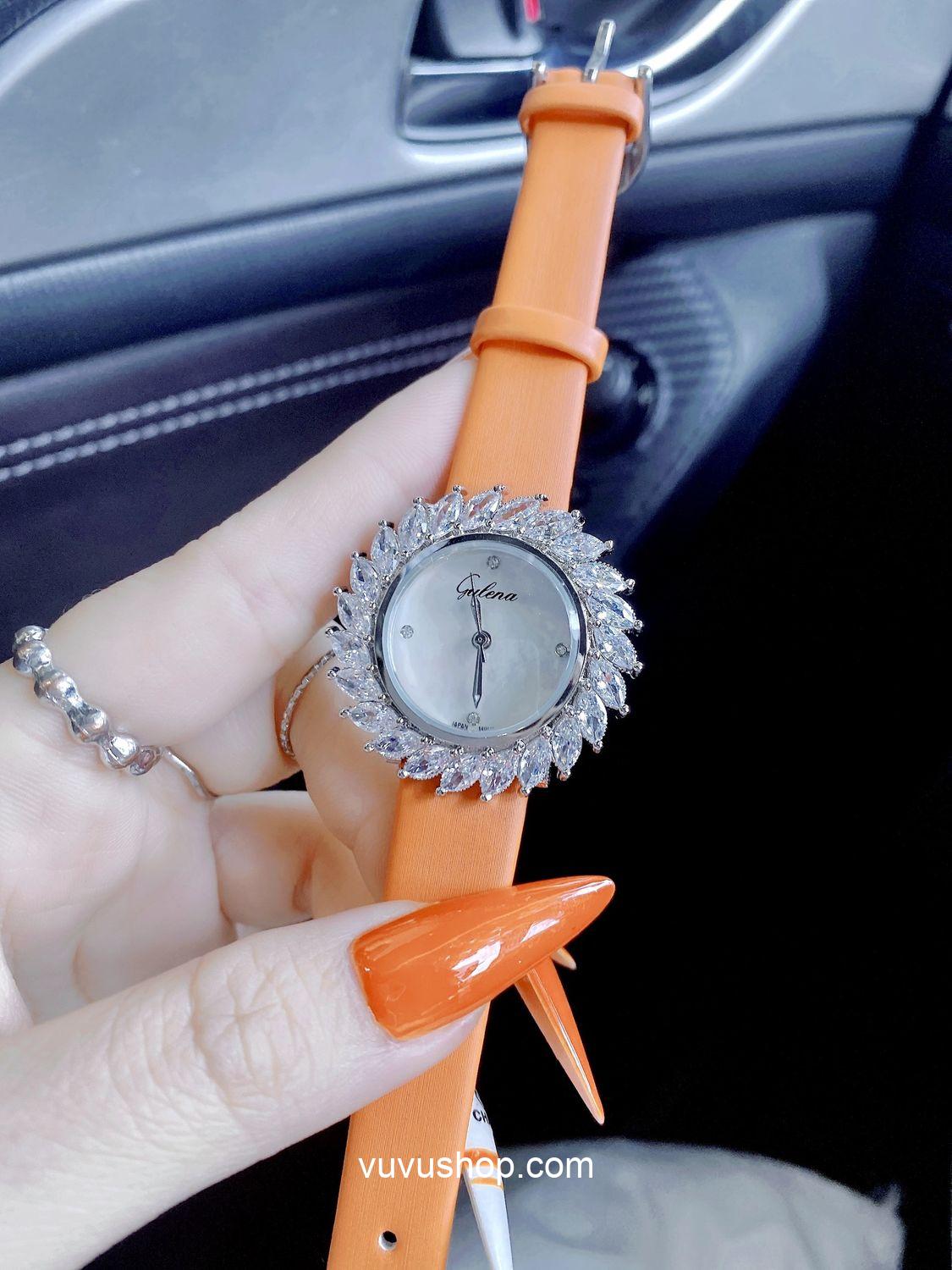 Đồng hồ nữ Gulena AL253 - Dây da - Ảnh 9