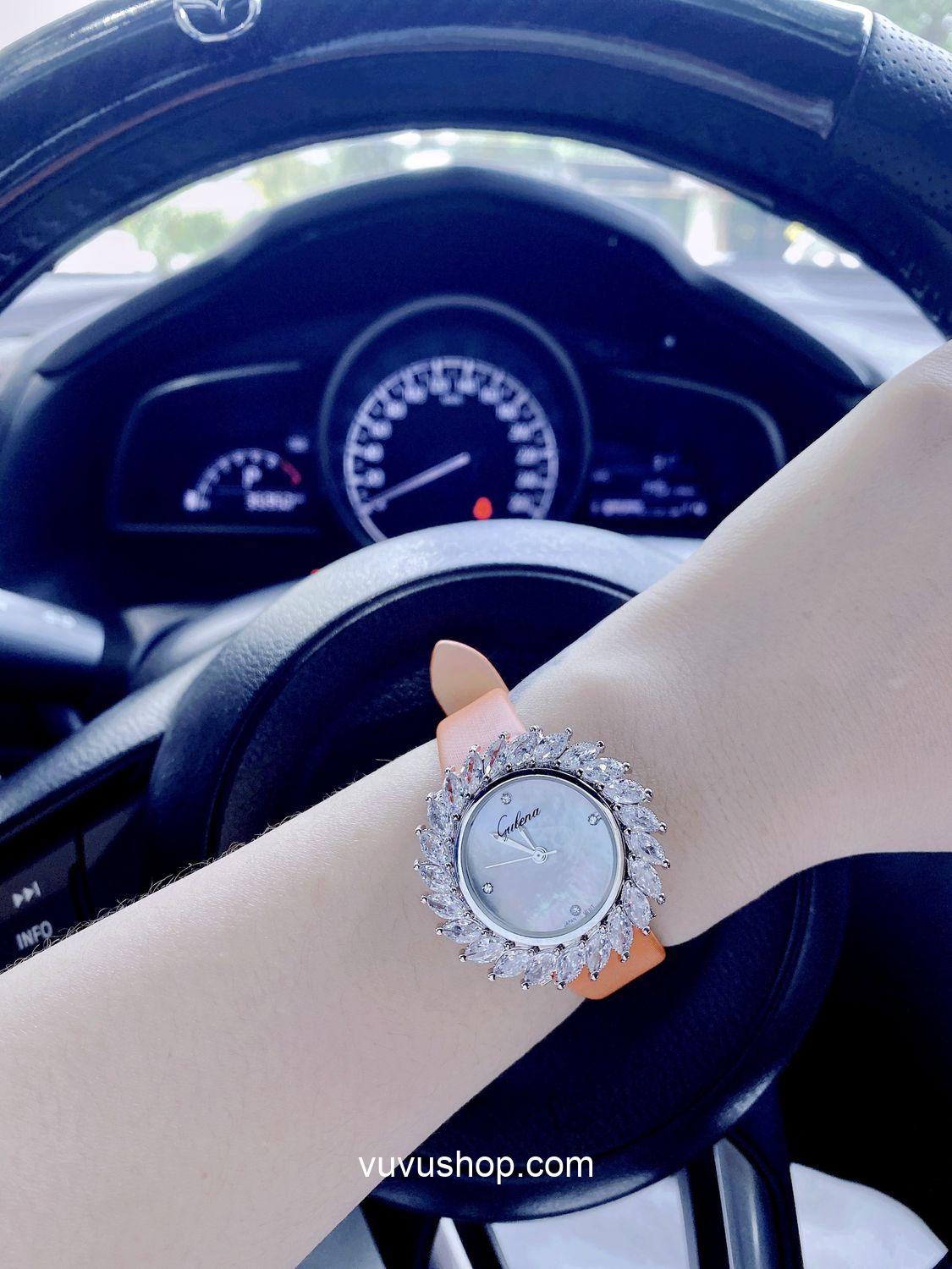 Đồng hồ nữ Gulena AL253 - Dây da - Ảnh 3