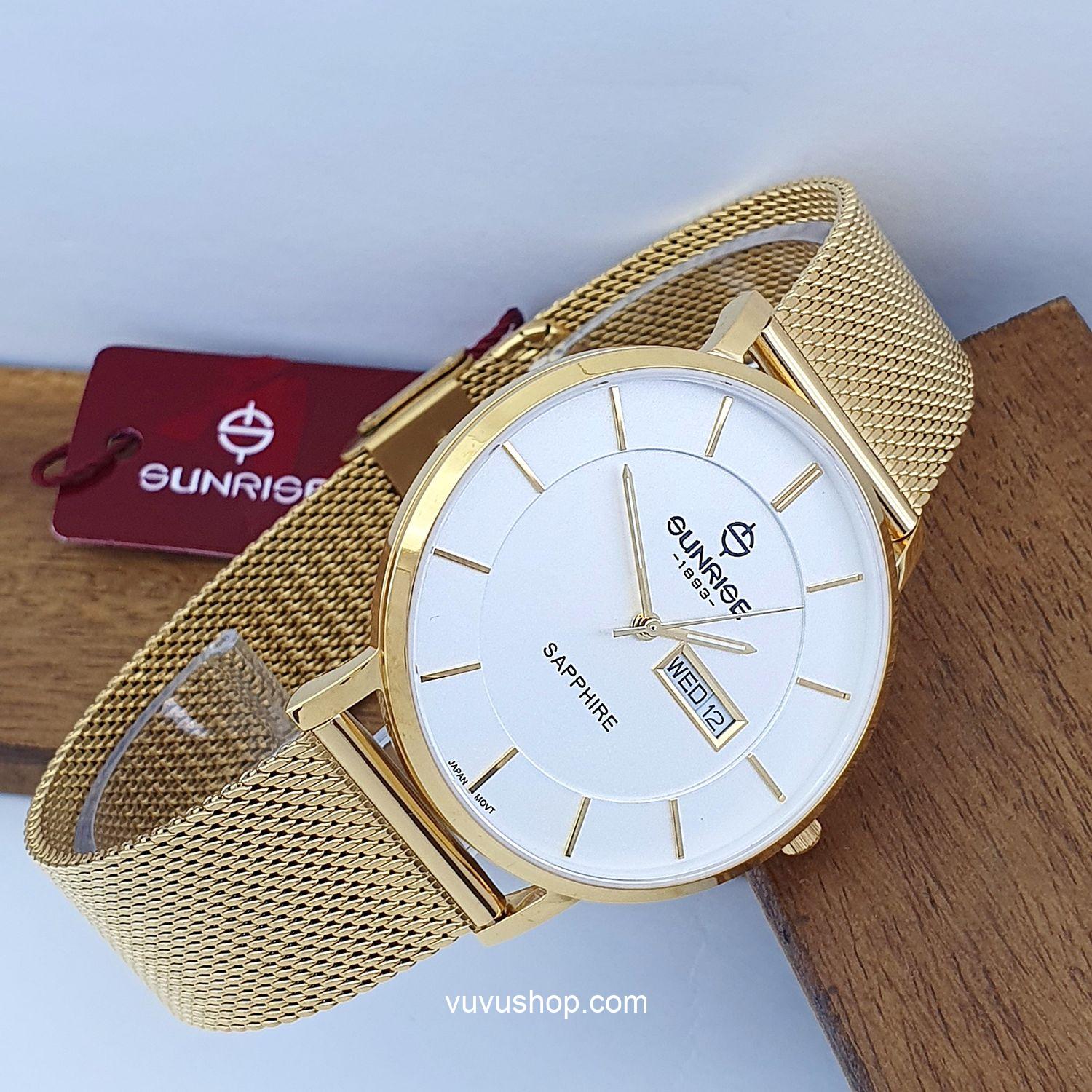 Đồng hồ nam SUNRISE 1237SA - Kính Sapphire