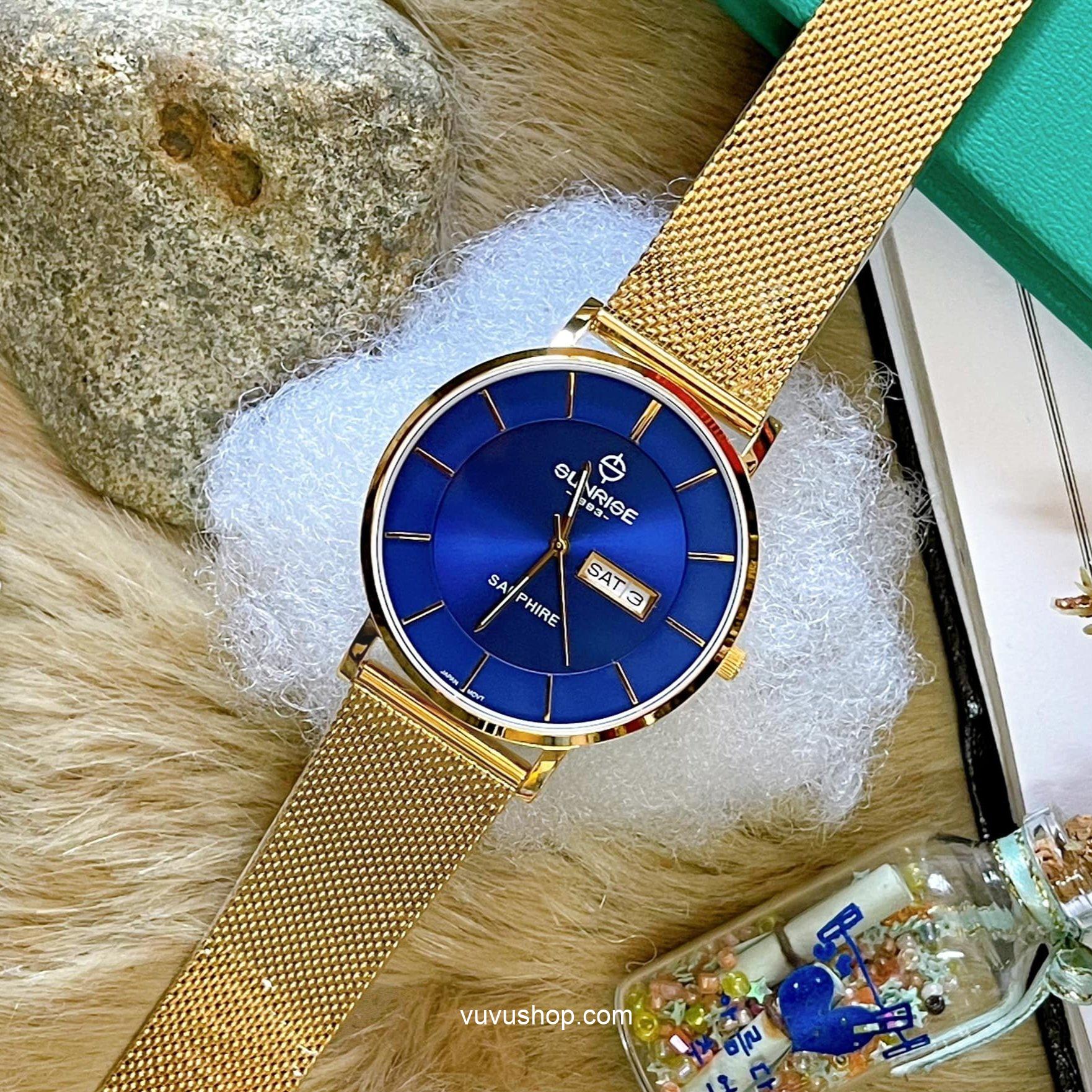 Đồng hồ nam SUNRISE 1237SA - Kính Sapphire - Ảnh 5
