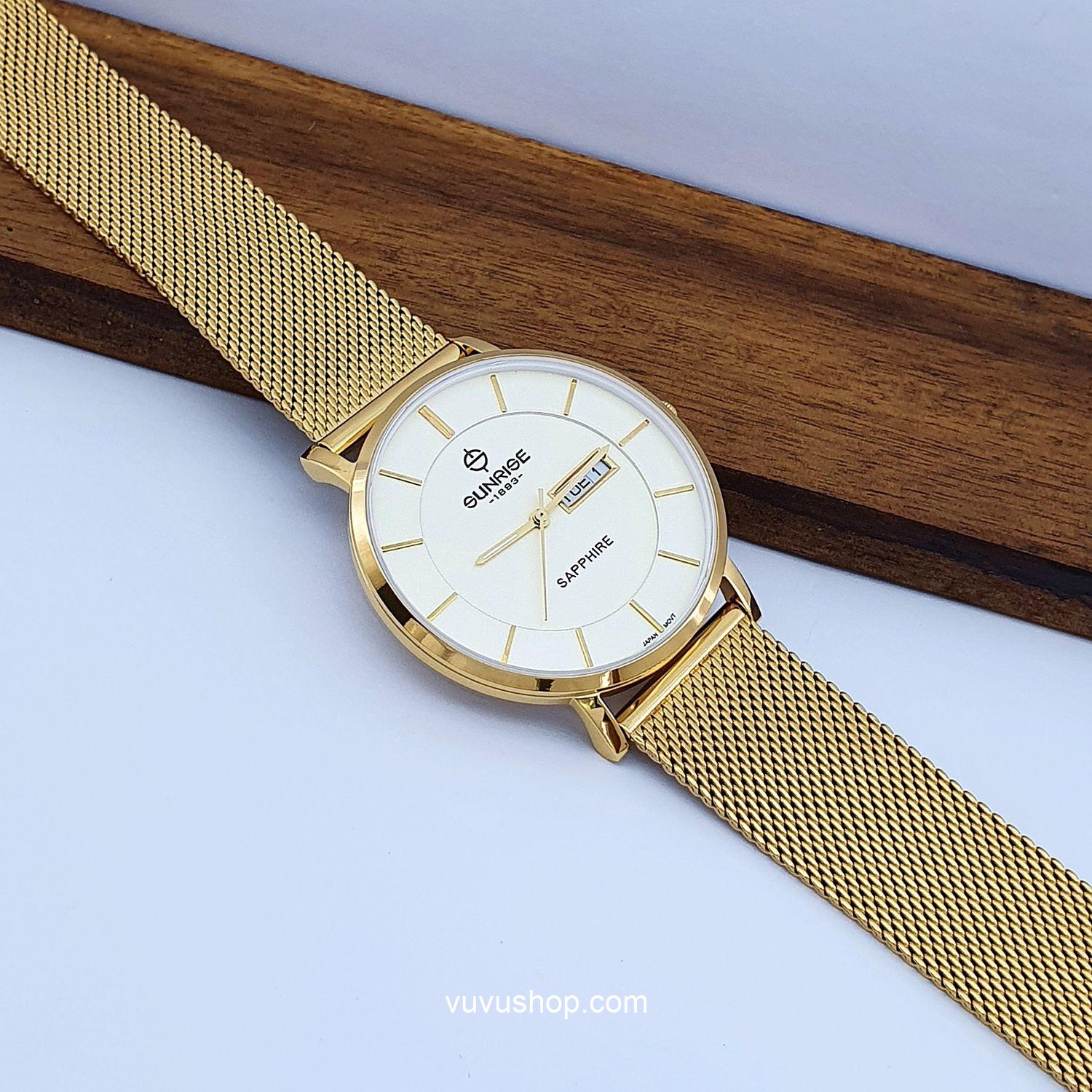 Đồng hồ nam SUNRISE 1237SA - Kính Sapphire - Ảnh 6