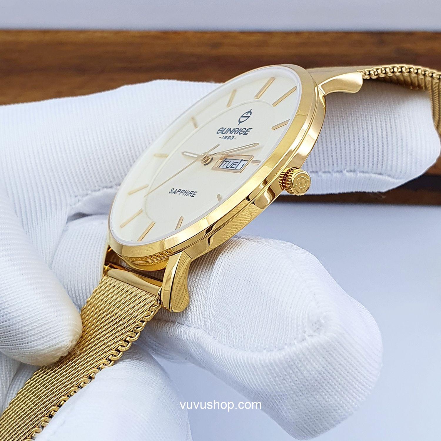 Đồng hồ nam SUNRISE 1237SA - Kính Sapphire - Ảnh 8