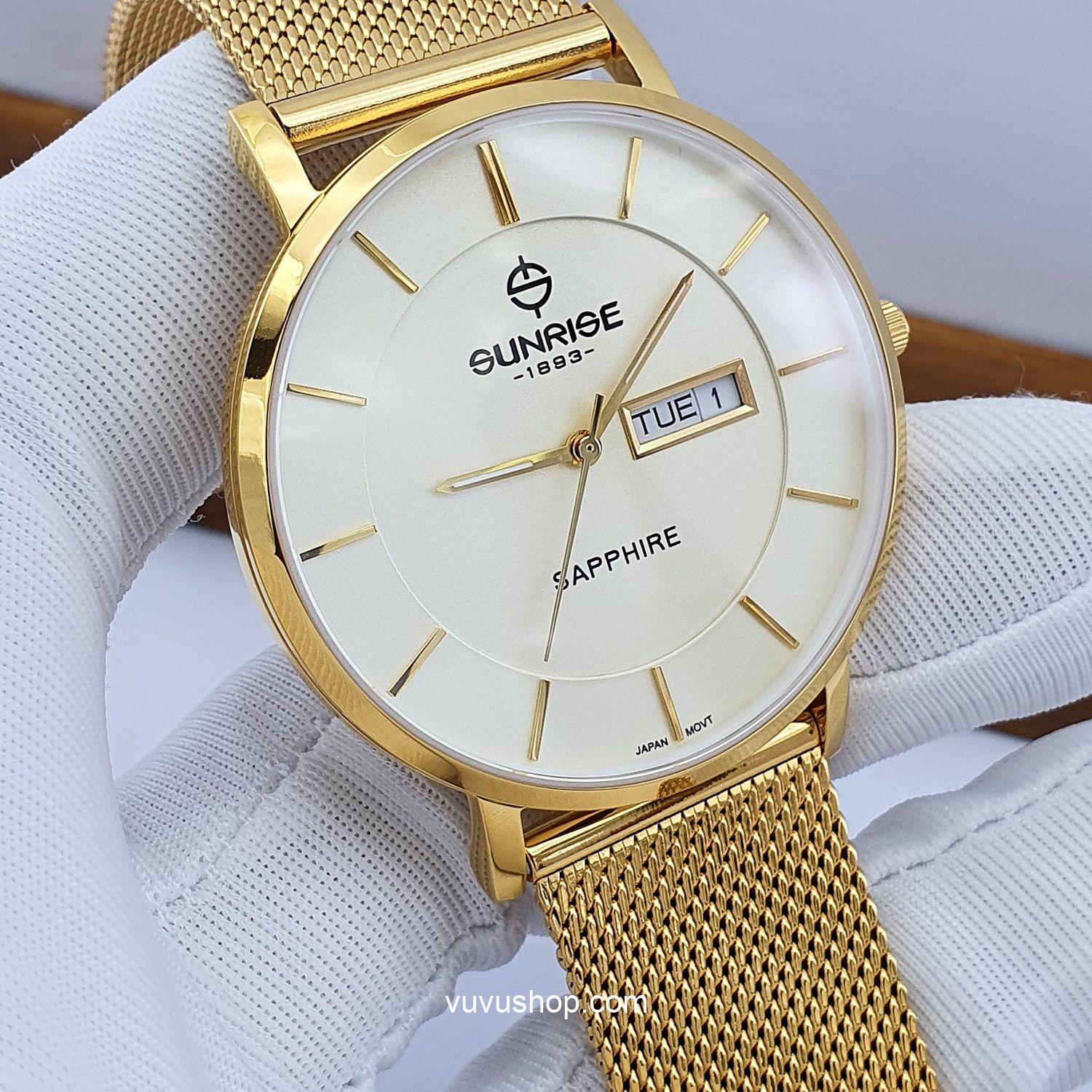 Đồng hồ nam SUNRISE 1237SA - Kính Sapphire - Ảnh 9