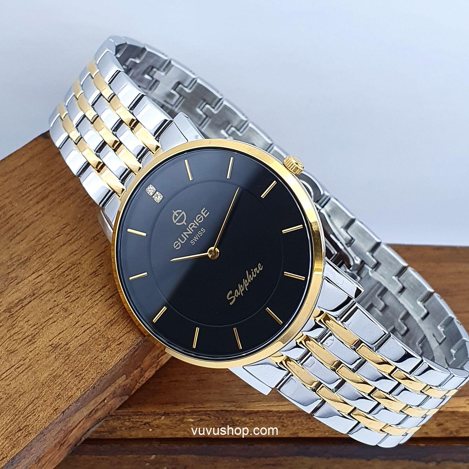 Đồng hồ nam SUNRISE DM737SWC Siêu mỏng Chính hãng - Ảnh 2