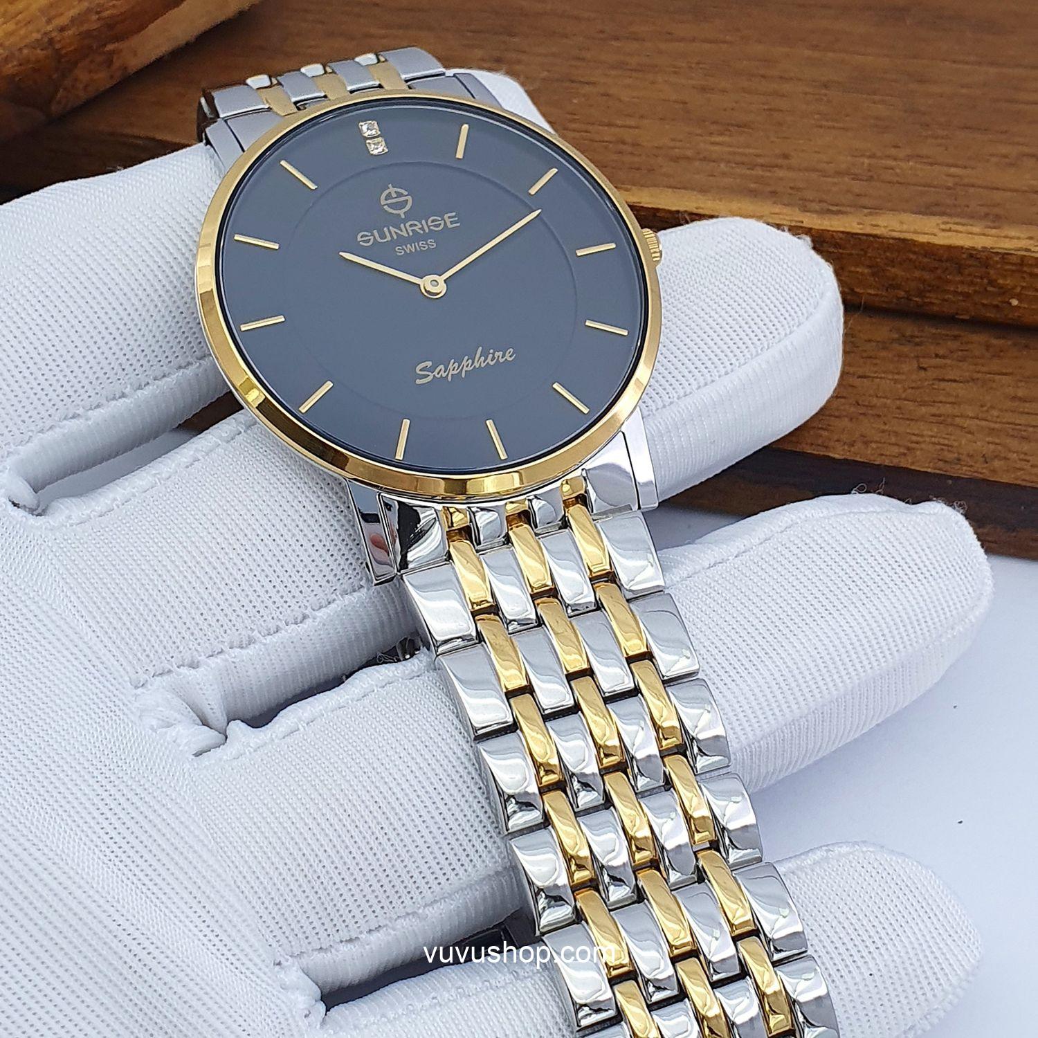 Đồng hồ nam SUNRISE DM737SWC Siêu mỏng Chính hãng - Ảnh 8