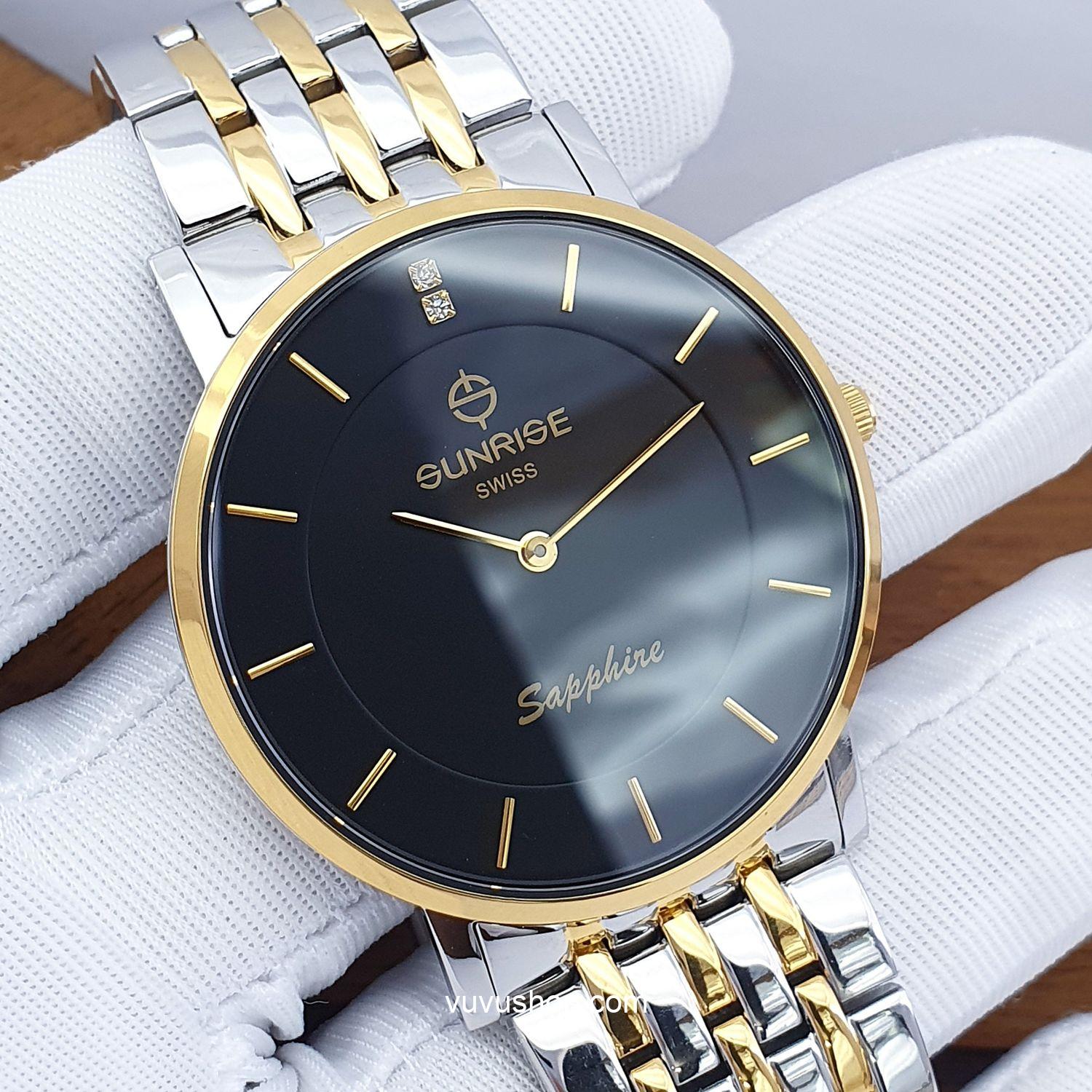 Đồng hồ nam SUNRISE DM737SWC Siêu mỏng Chính hãng - Ảnh 3