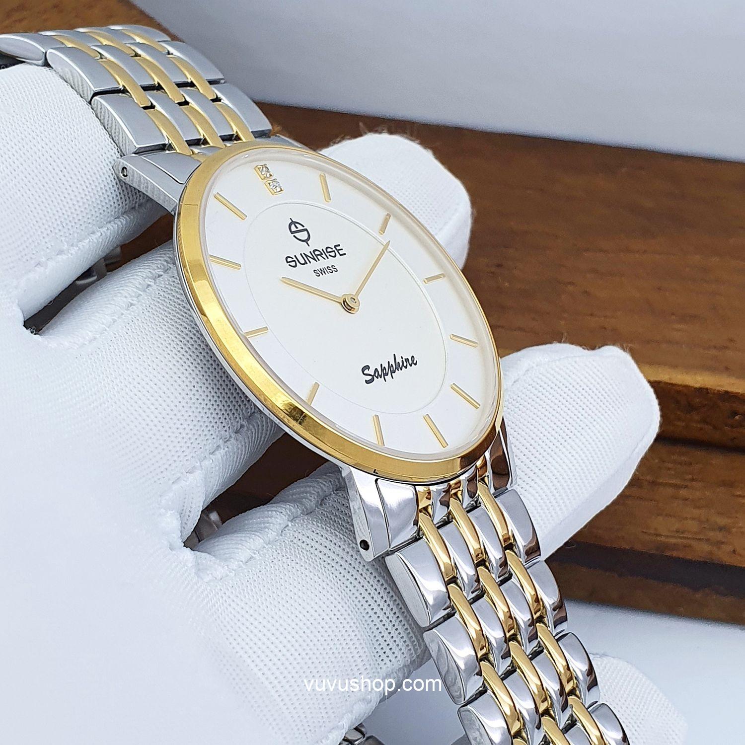 Đồng hồ nam SUNRISE DM737SWC Siêu mỏng Chính hãng - Ảnh 6