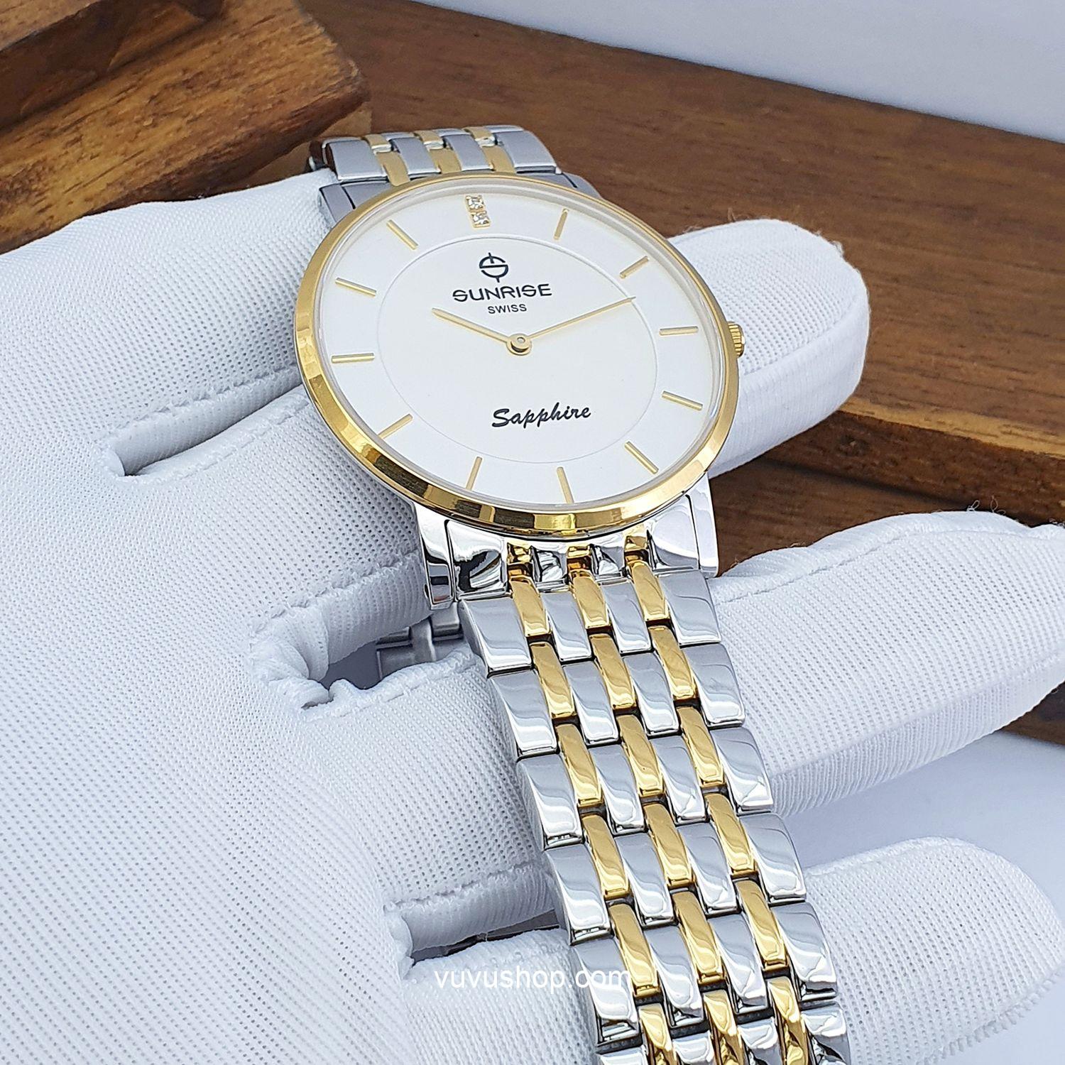 Đồng hồ nam SUNRISE DM737SWC Siêu mỏng Chính hãng - Ảnh 5