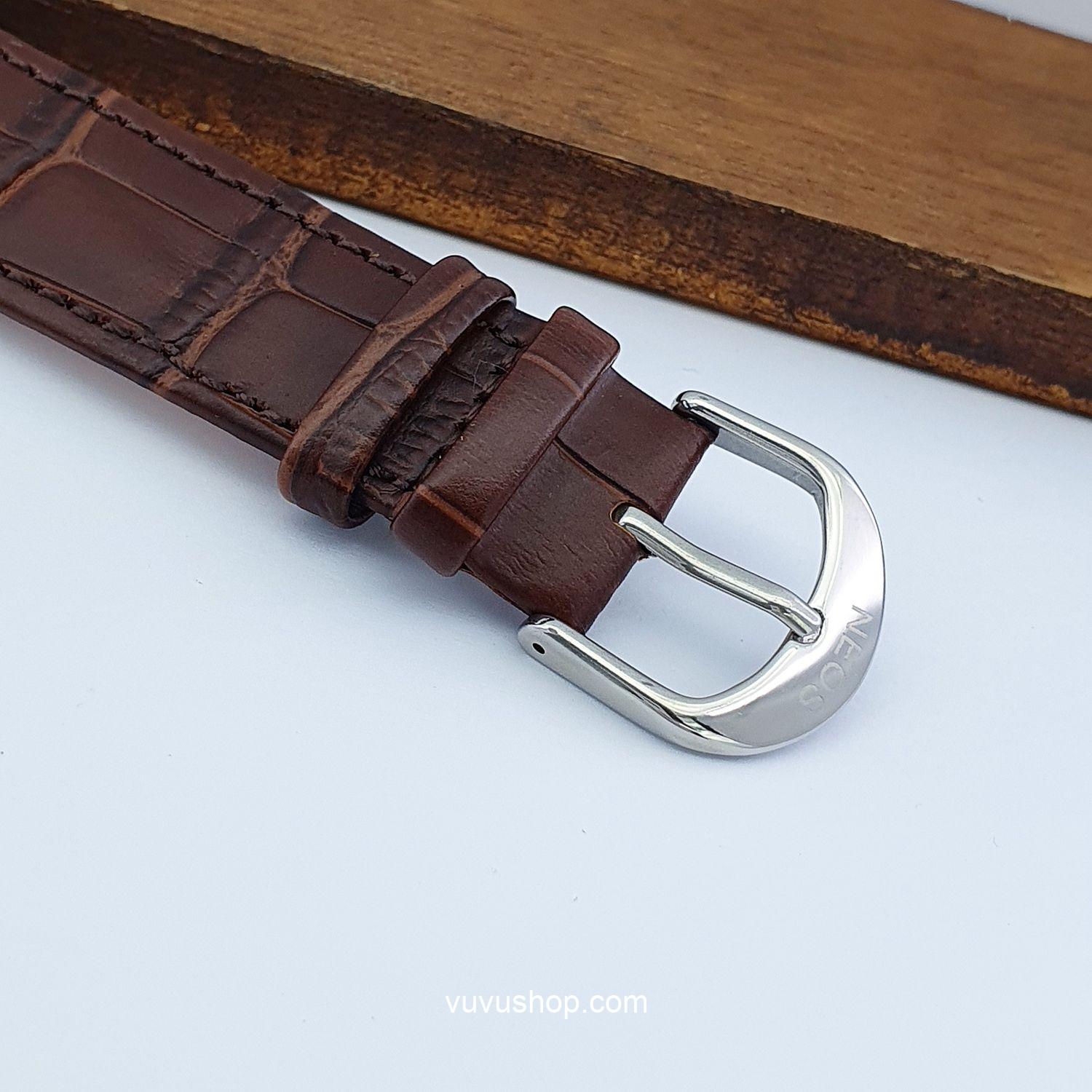 Đồng hồ nam NEOS N-40577M Dây da siêu mỏng Chính hãng - Ảnh 24