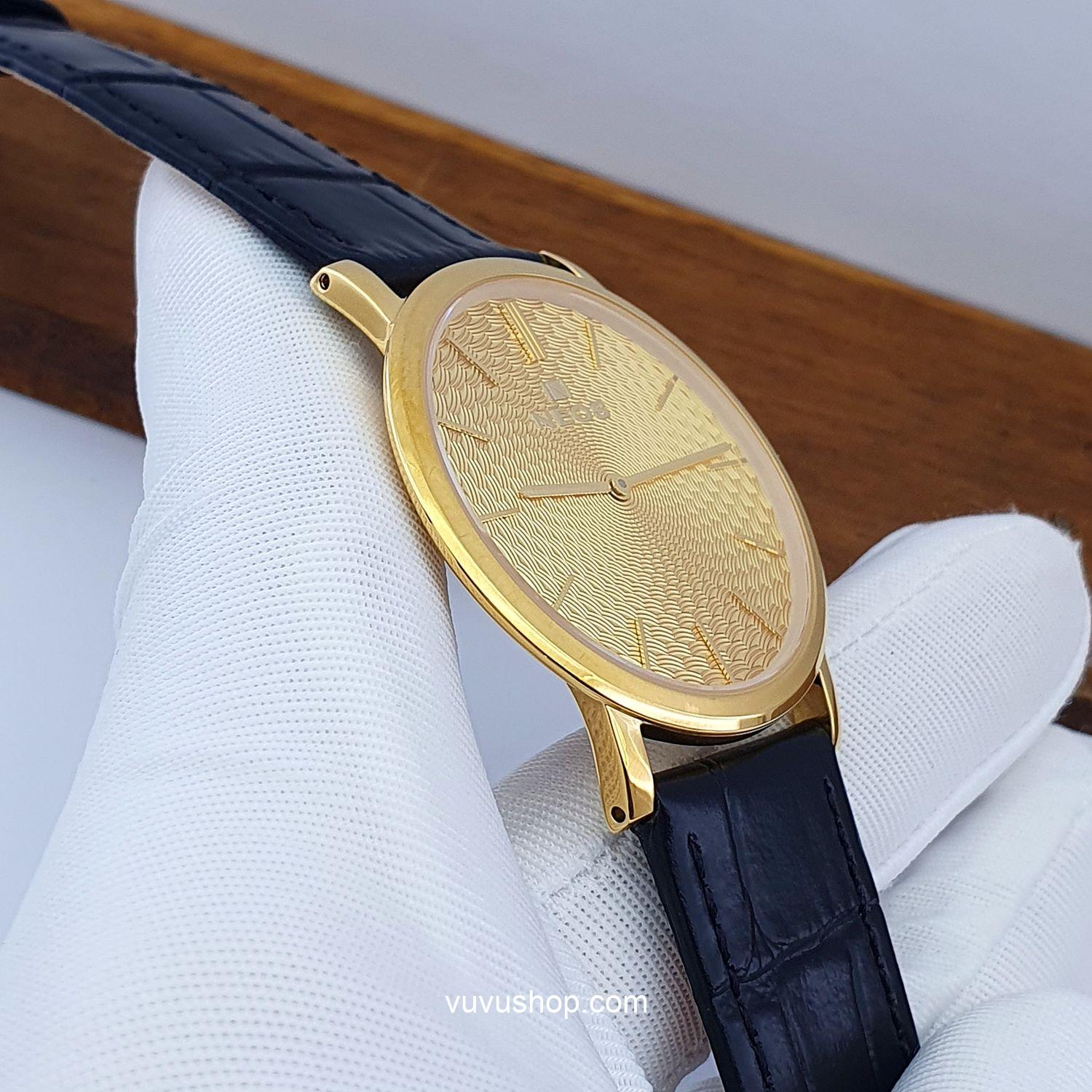 Đồng hồ nam NEOS N-40577M Dây da siêu mỏng Chính hãng - Ảnh 15