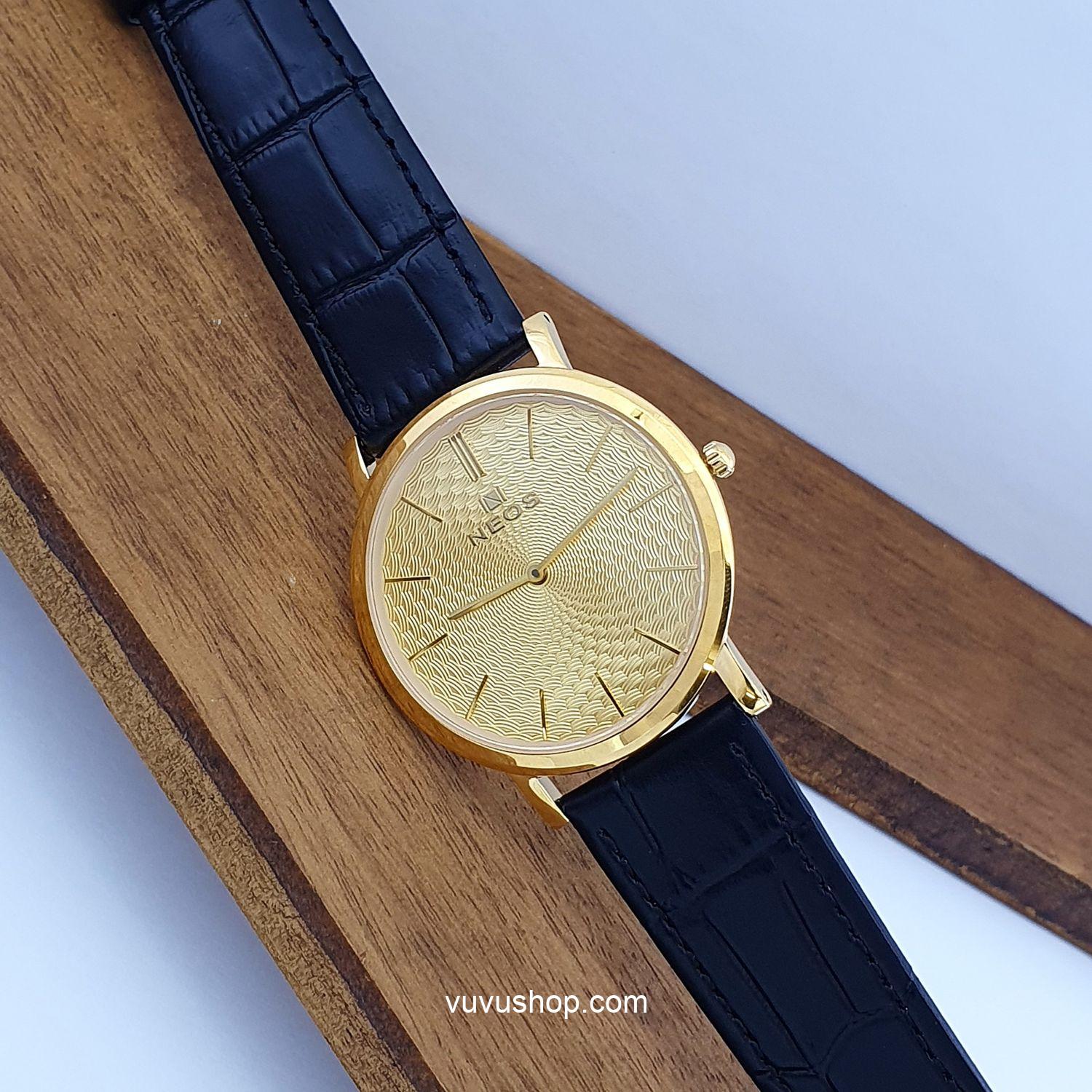 Đồng hồ nam NEOS N-40577M Dây da siêu mỏng Chính hãng - Ảnh 13