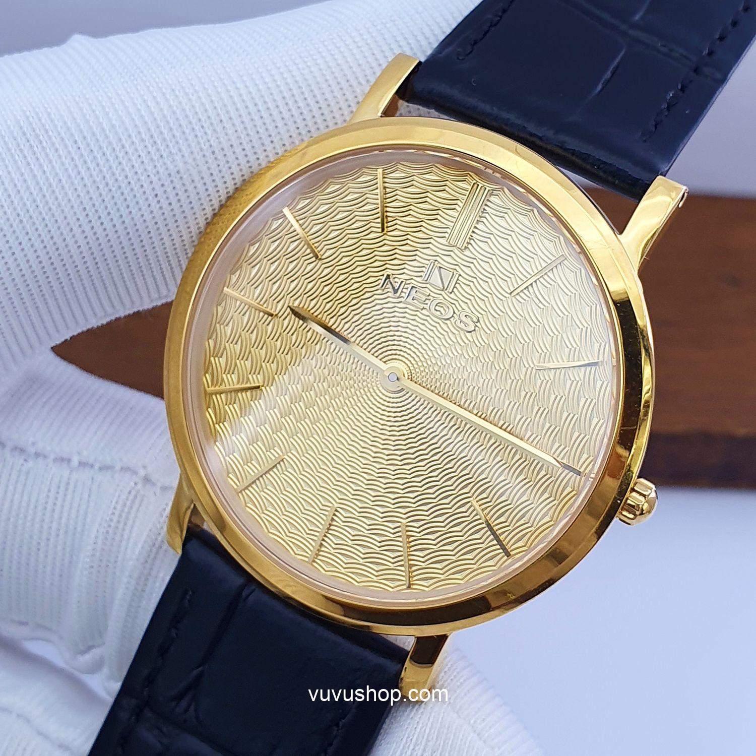 Đồng hồ nam NEOS N-40577M Dây da siêu mỏng Chính hãng - Ảnh 16