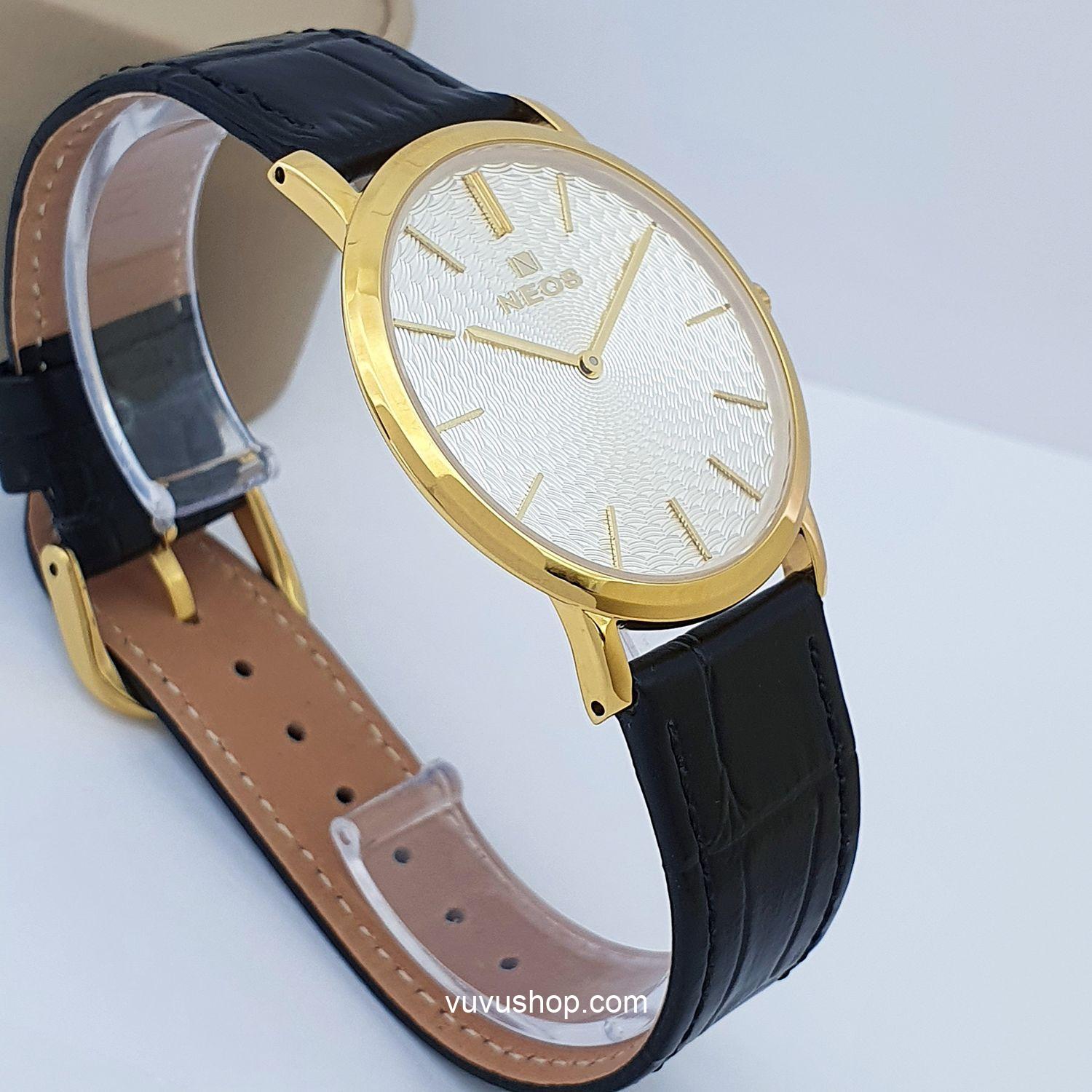 Đồng hồ nam NEOS N-40577M Dây da siêu mỏng Chính hãng - Ảnh 11