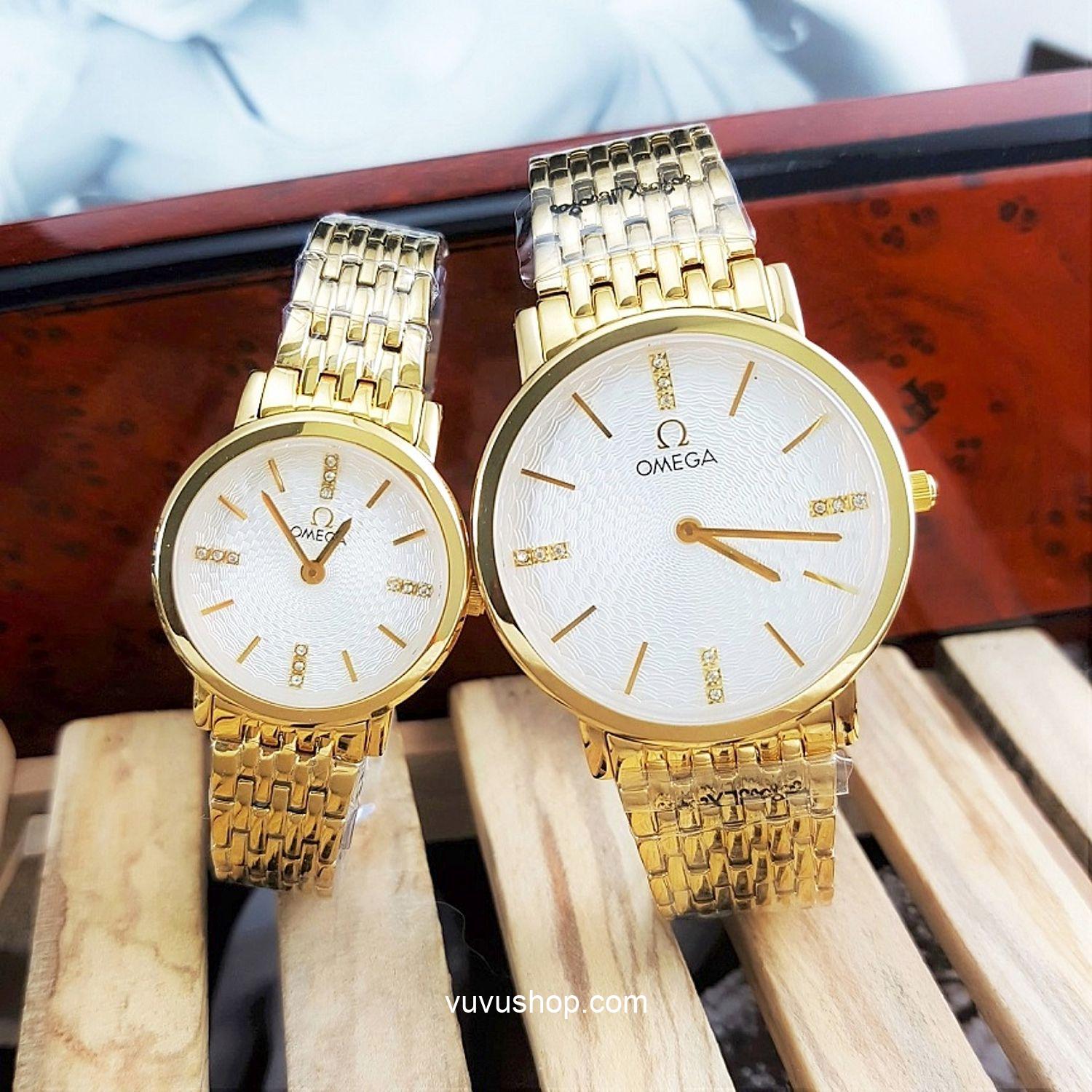 Đồng hồ đôi OMEGA 808M Siêu mỏng Kính Sapphire