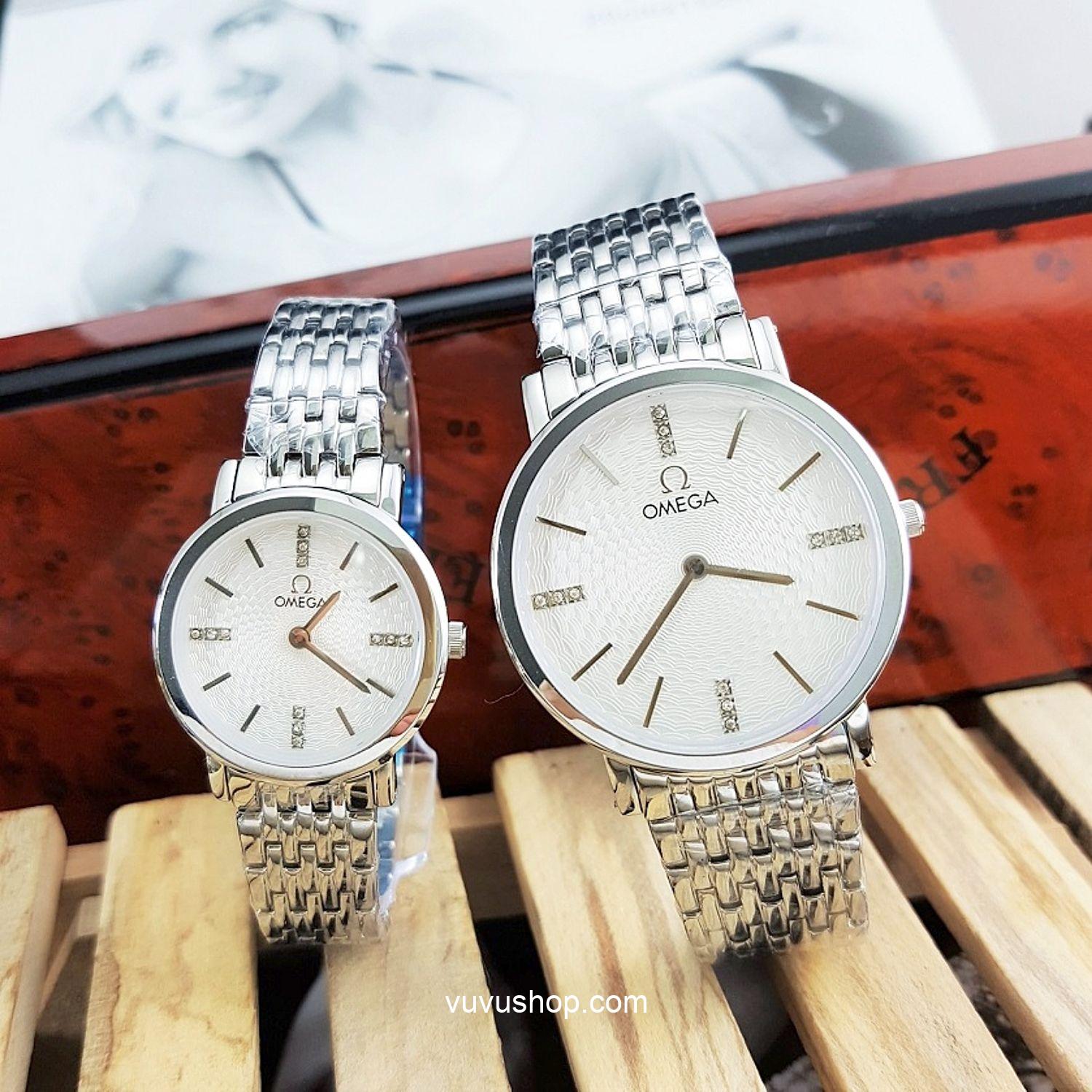 Đồng hồ đôi OMEGA 808M Siêu mỏng Kính Sapphire