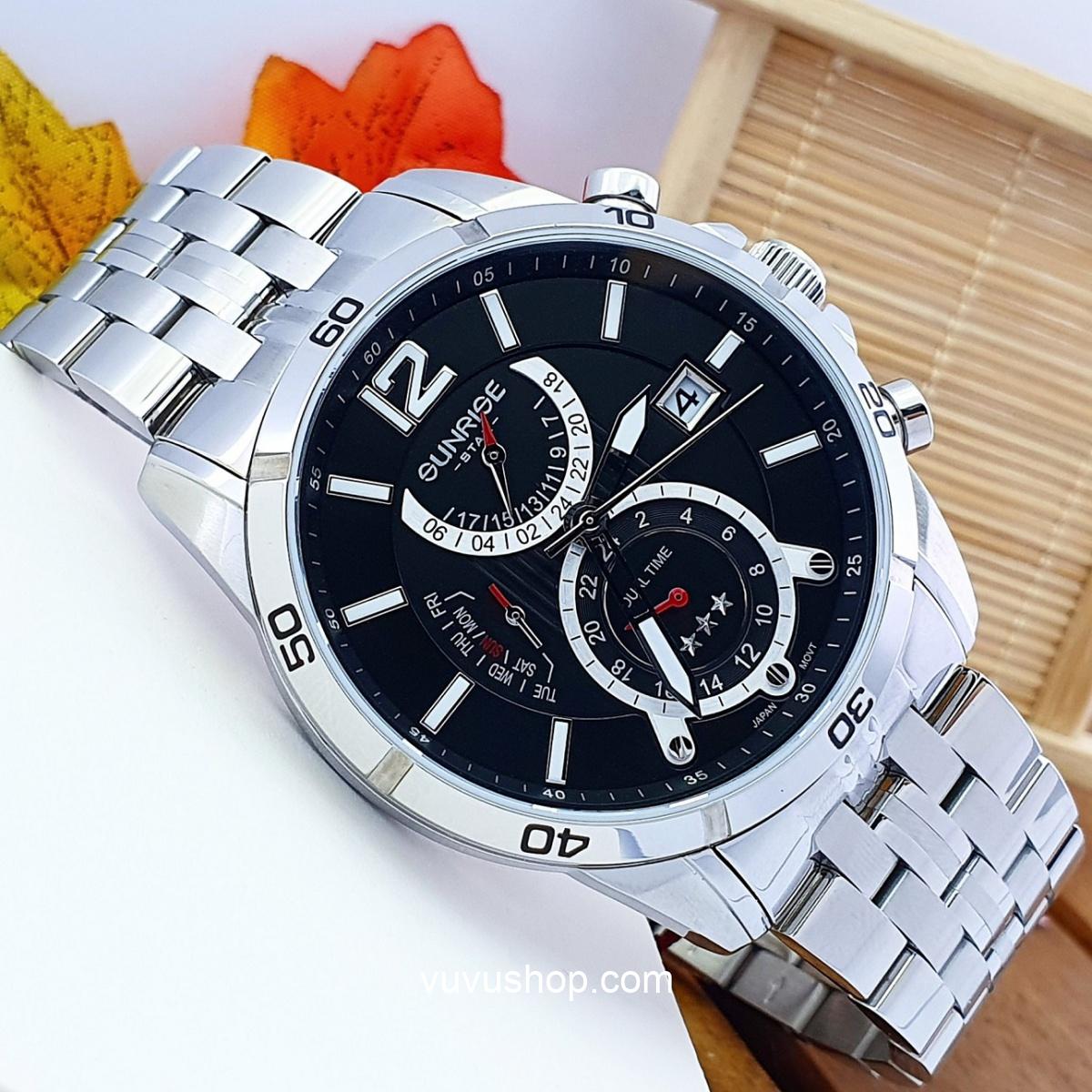 Đồng hồ nam SUNRISE1172SA Dual time Chính hãng - Ảnh 27