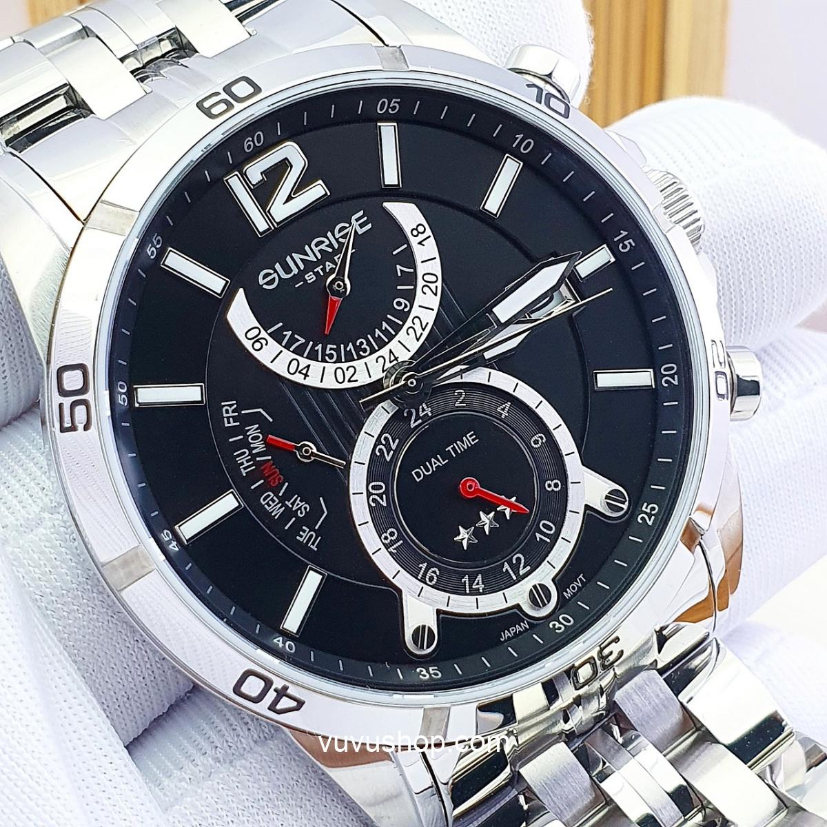 Đồng hồ nam SUNRISE1172SA Dual time Chính hãng - Ảnh 26