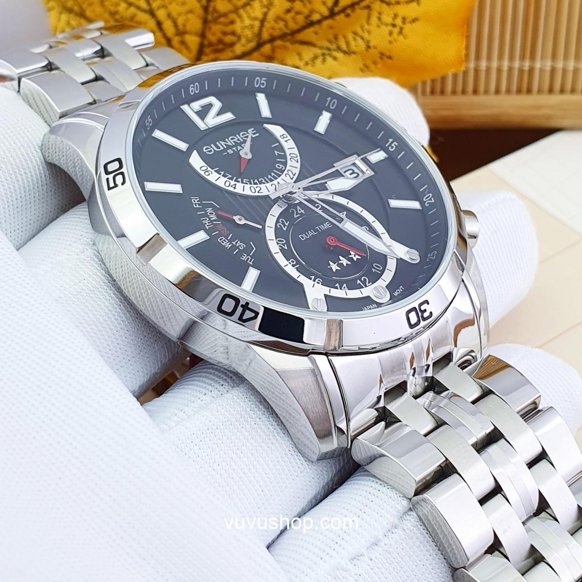Đồng hồ nam SUNRISE1172SA Dual time Chính hãng - Ảnh 23