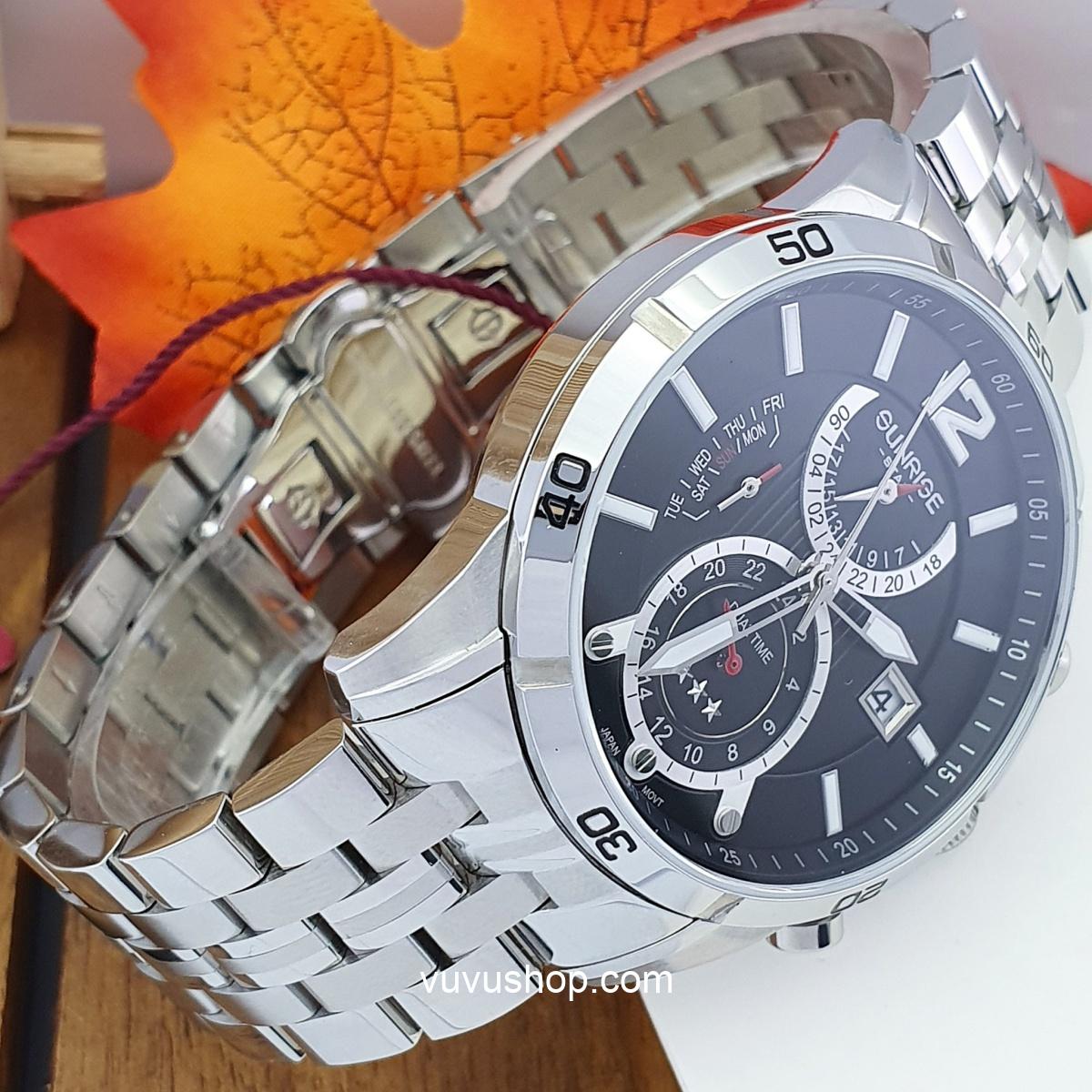 Đồng hồ nam SUNRISE1172SA Dual time Chính hãng - Ảnh 22
