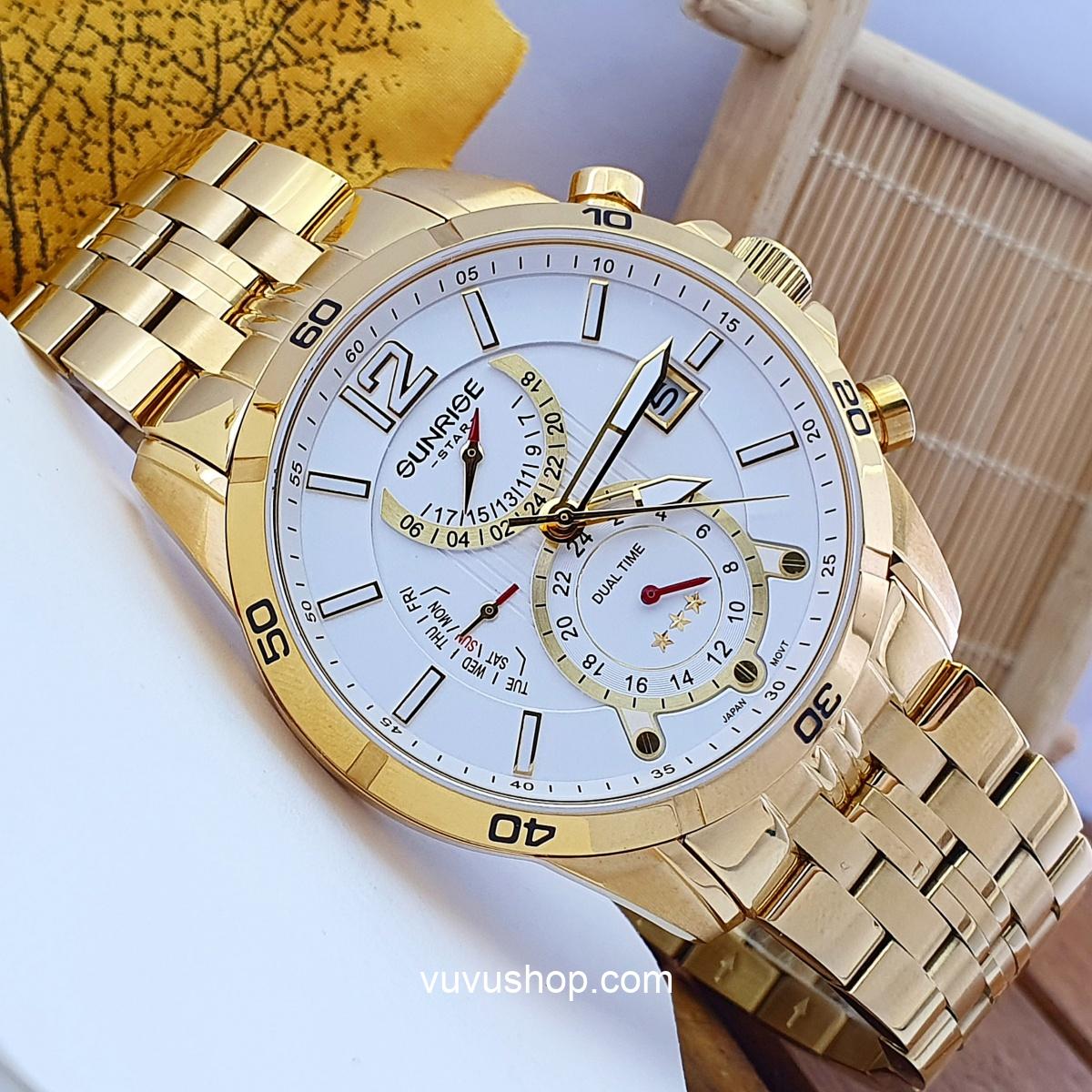 Đồng hồ nam SUNRISE1172SA Dual time Chính hãng - Ảnh 16