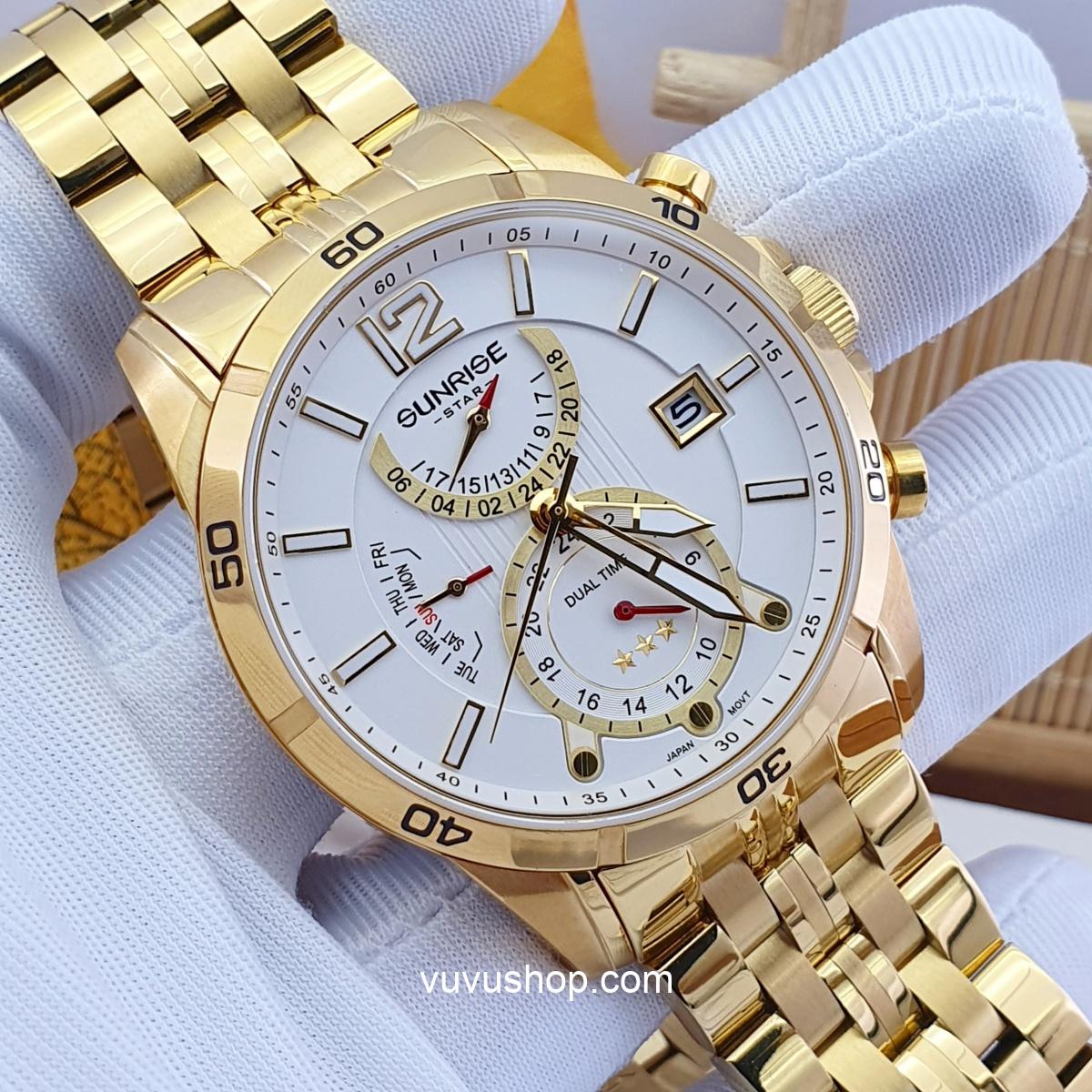 Đồng hồ nam SUNRISE1172SA Dual time Chính hãng - Ảnh 15