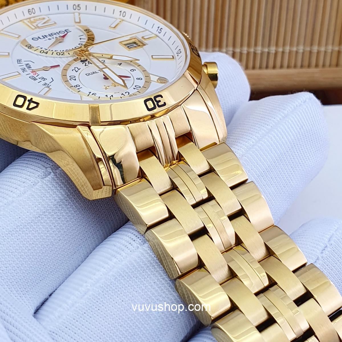 Đồng hồ nam SUNRISE1172SA Dual time Chính hãng - Ảnh 17