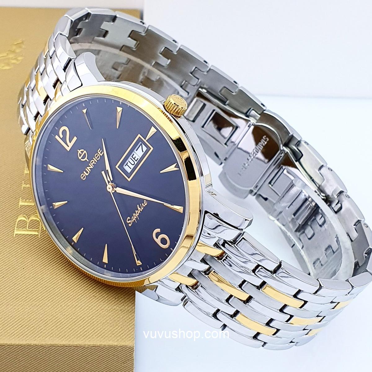Đồng hồ đôi SUNRISE DM778SWA Chính hãng - Ảnh 4