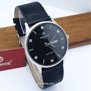Đồng hồ nam SUNRISE 1109PB - Chính hãng, Kính Sapphire