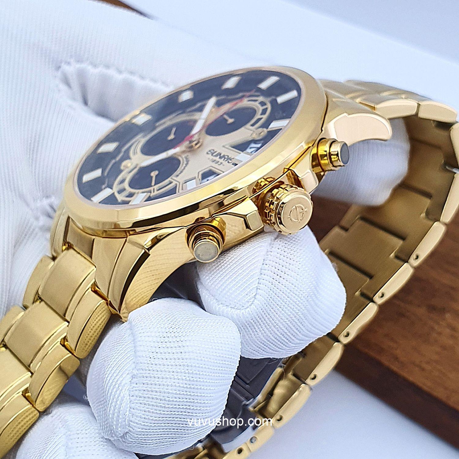 Đồng hồ nam SUNRISE 1270SA - Chính hãng, Dual time - Ảnh 3