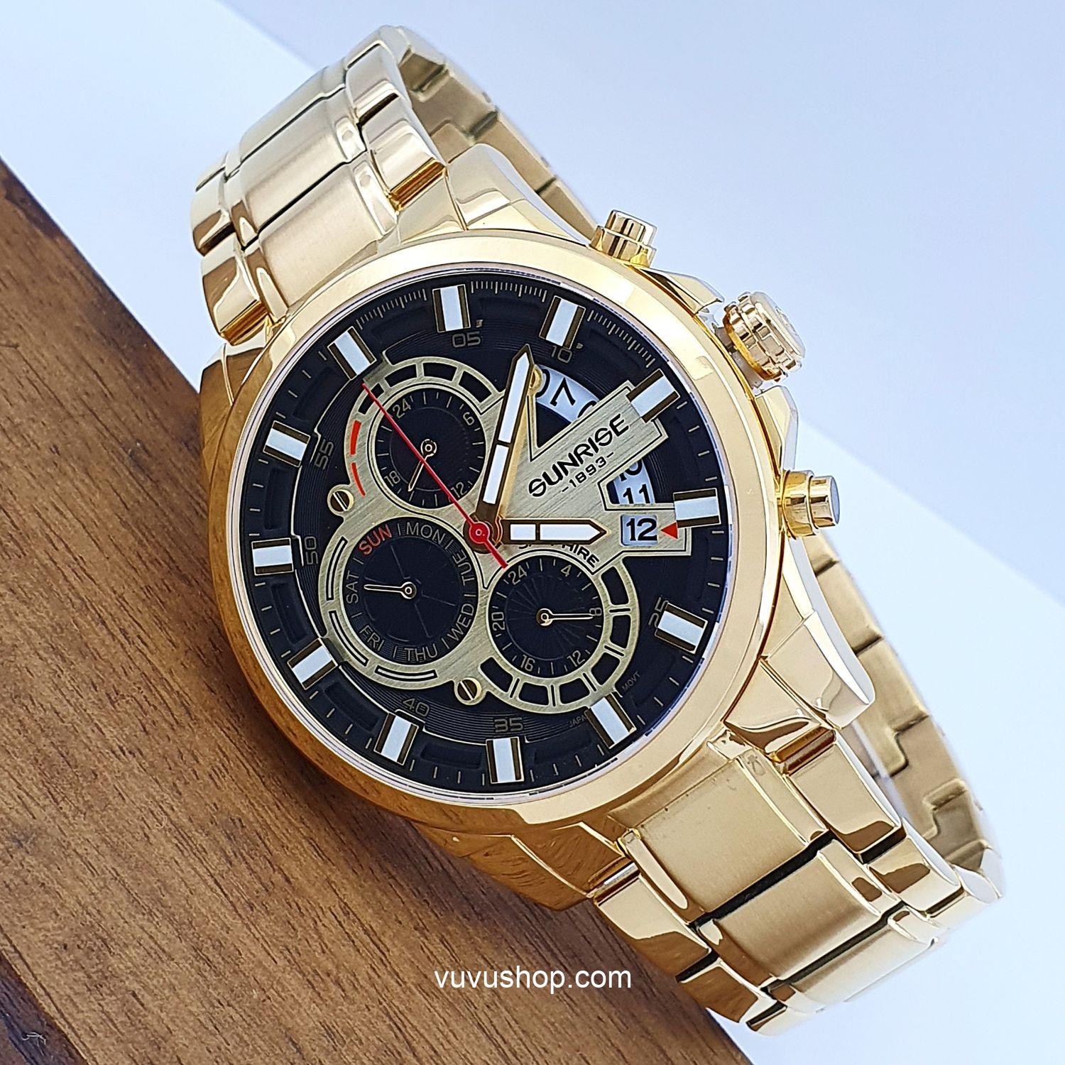 Đồng hồ nam SUNRISE 1270SA - Chính hãng, Dual time - Ảnh 2