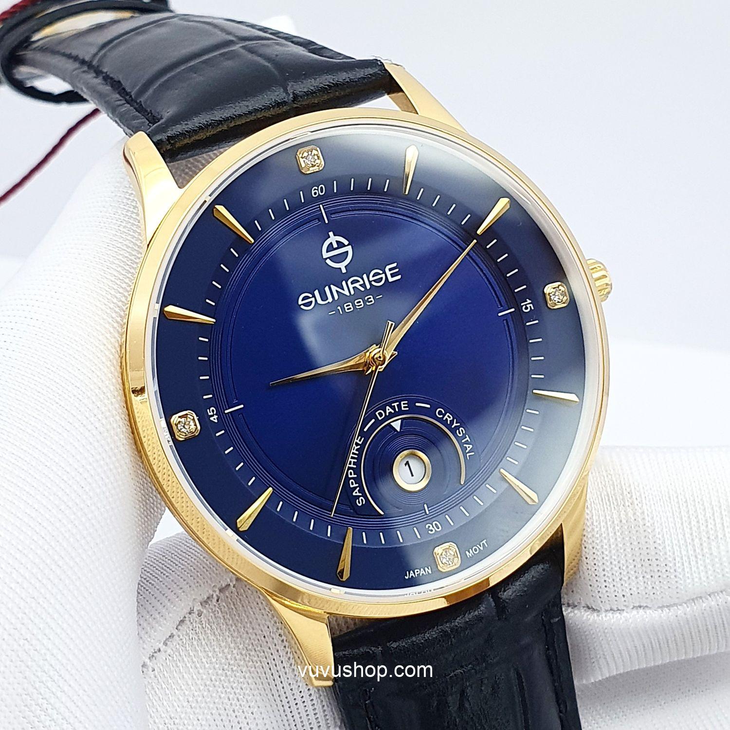 Đồng hồ nam SUNRISE 1223PA dây da - Chính hãng - Ảnh 17
