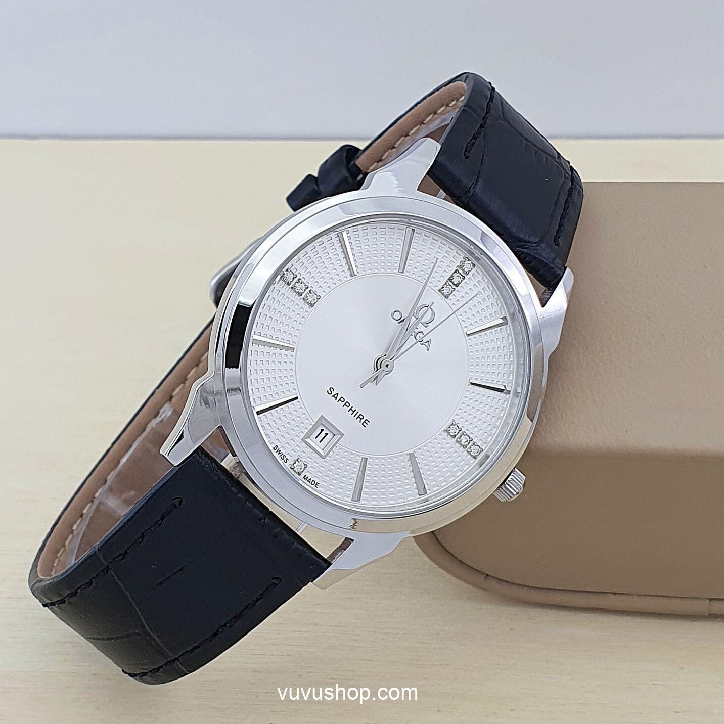 Đồng hồ nam OMEGA 802M Dây da - Ảnh 5