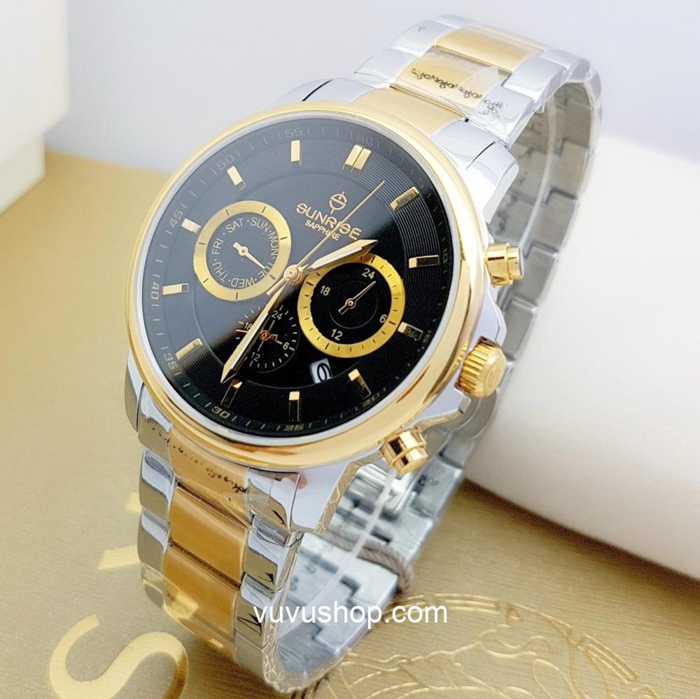 Đồng hồ nam SUNRISE DM757SWA Dual time - Chính hãng - Ảnh 5