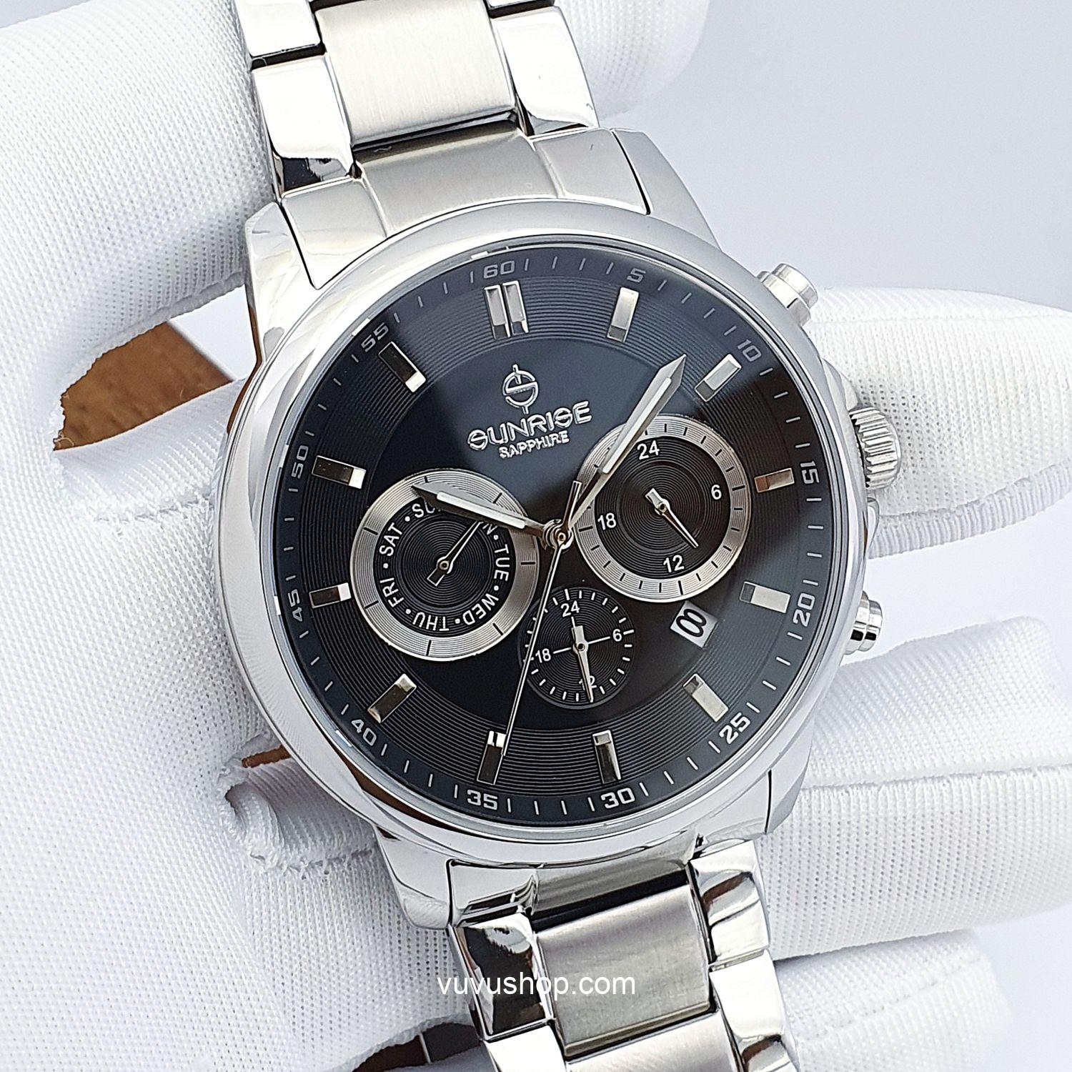 Đồng hồ nam SUNRISE DM757SWA Dual time - Chính hãng - Ảnh 8