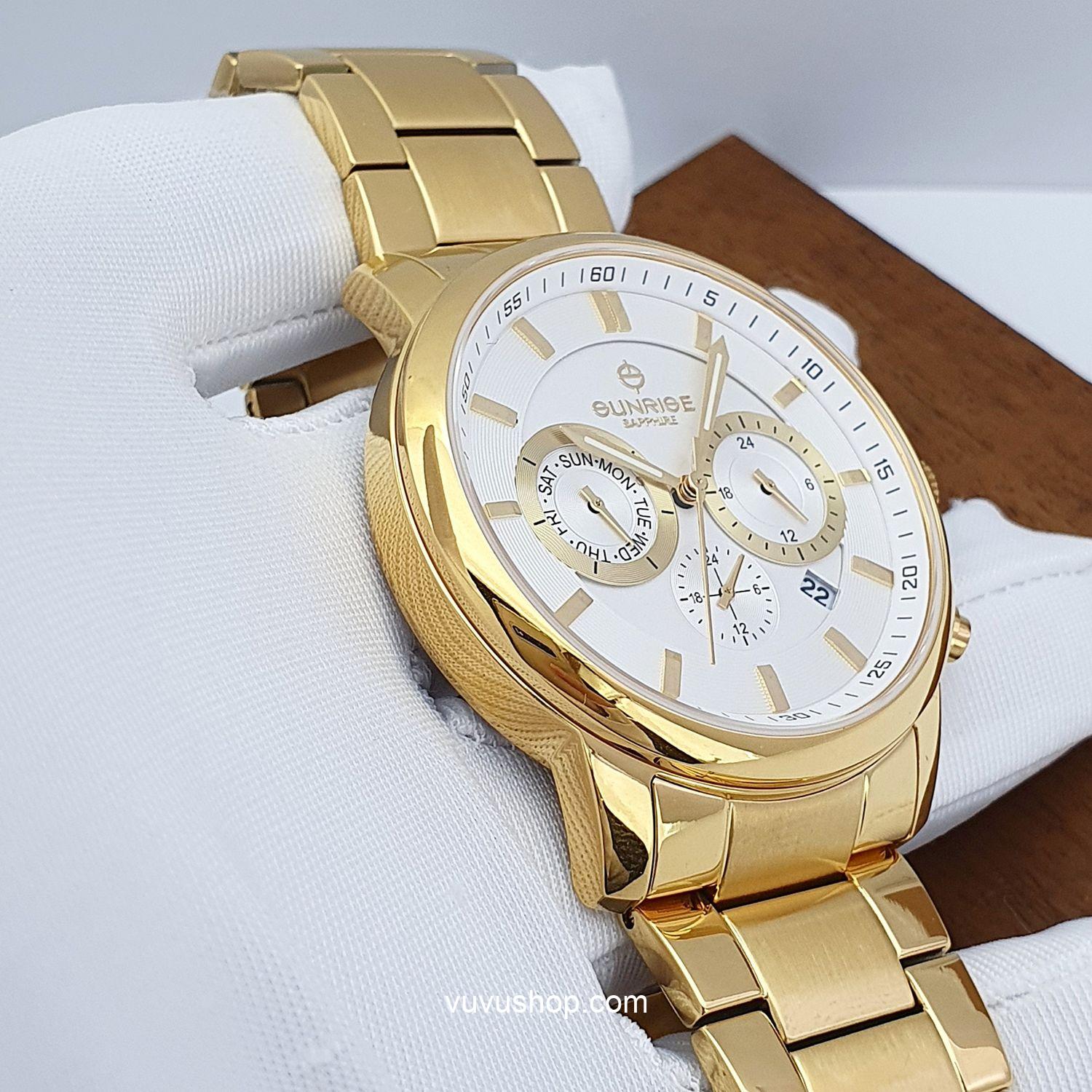Đồng hồ nam SUNRISE DM757SWA Dual time - Chính hãng - Ảnh 5