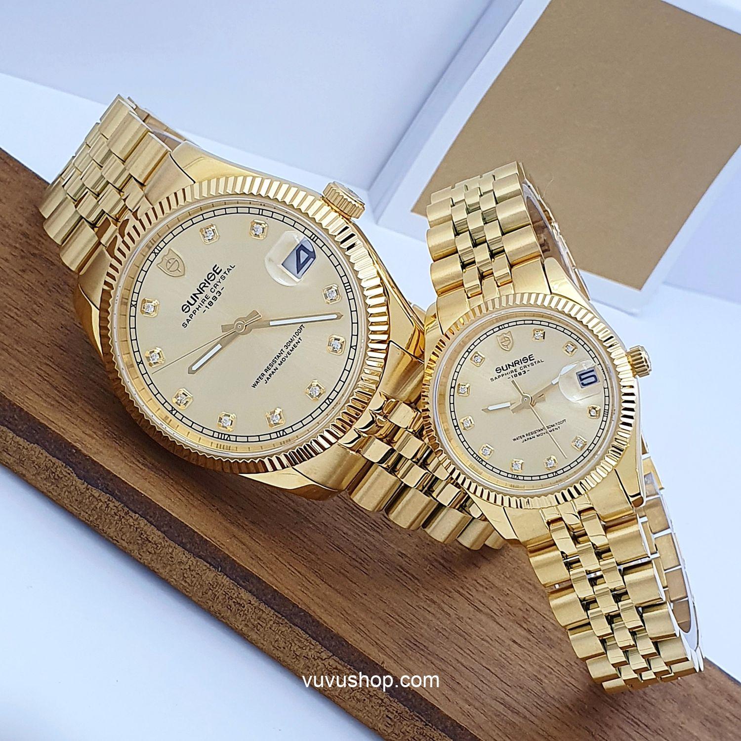 Đồng hồ đôi SUNRISE 1255SA Chính hãng - Ảnh 2