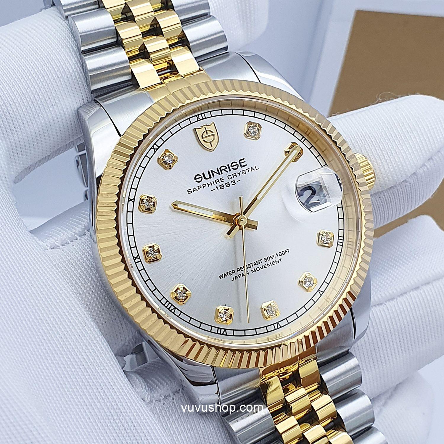 Đồng hồ đôi SUNRISE 1255SA Chính hãng - Ảnh 6