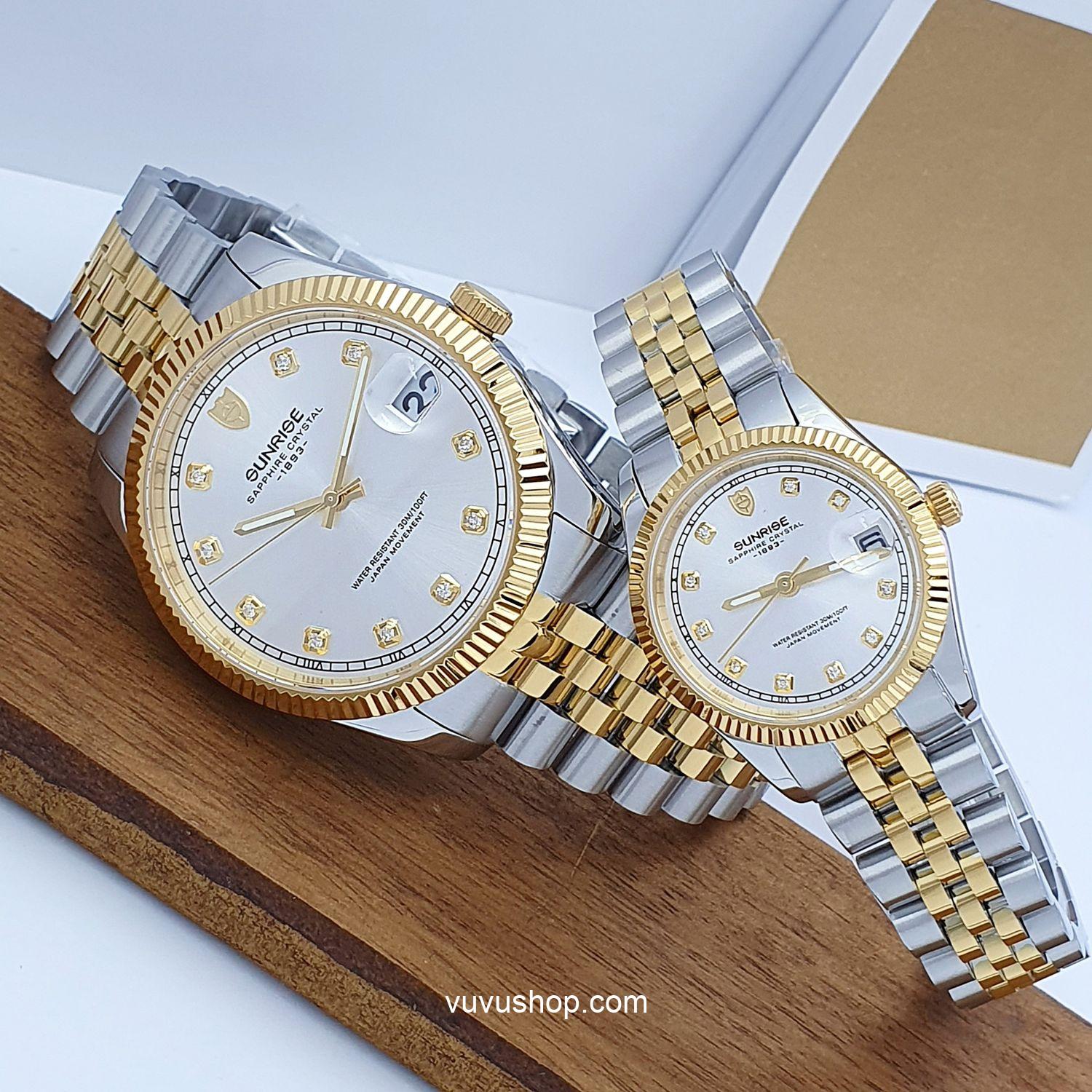 Đồng hồ đôi SUNRISE 1255SA Chính hãng