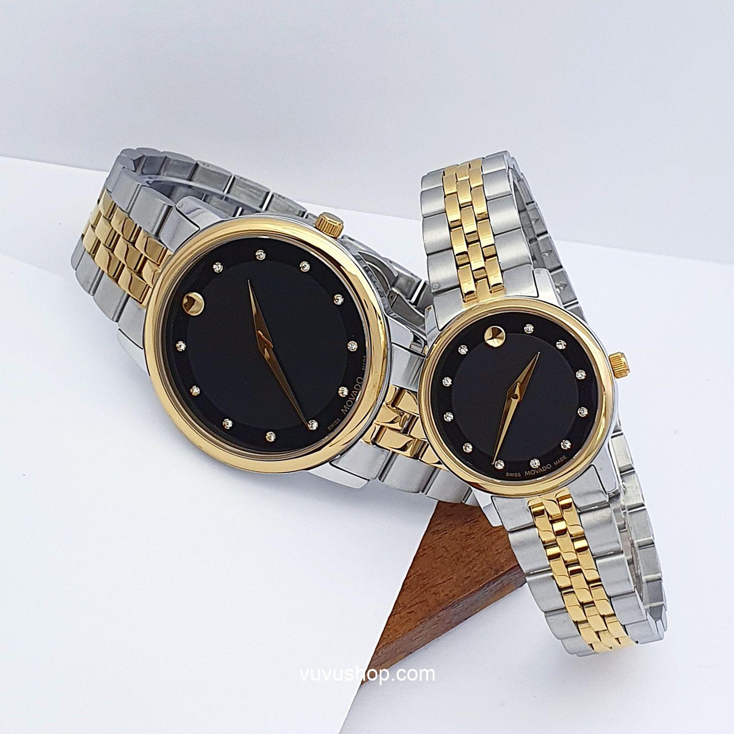Đồng hồ đôi MOVADO 810G- Kính Sapphire (Có bán lẻ)