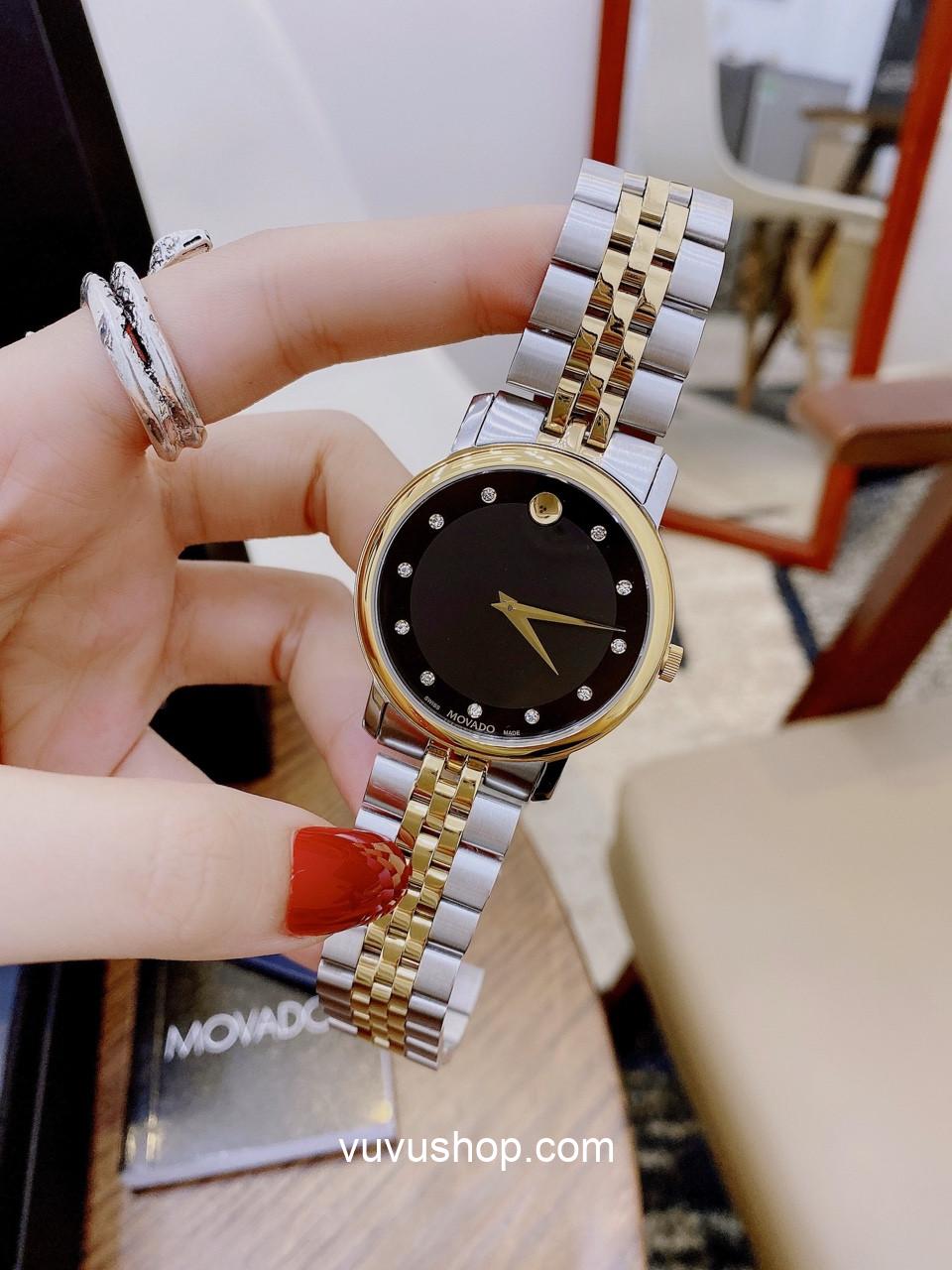 Đồng hồ đôi MOVADO 810G- Kính Sapphire (Có bán lẻ) - Ảnh 6