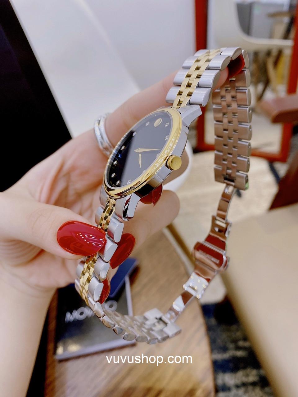 Đồng hồ đôi MOVADO 810G- Kính Sapphire (Có bán lẻ) - Ảnh 7