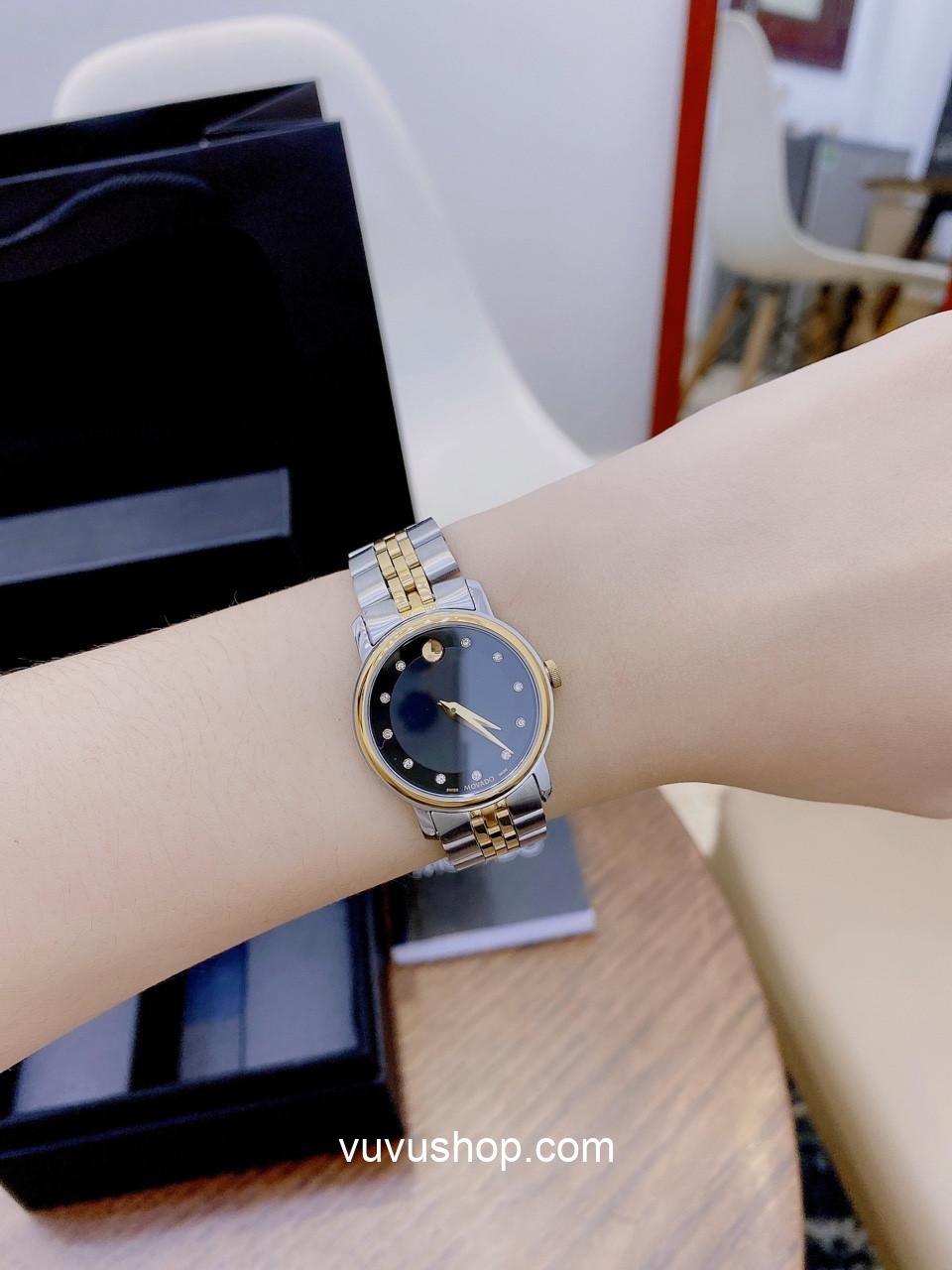 Đồng hồ đôi MOVADO 810G- Kính Sapphire (Có bán lẻ) - Ảnh 4
