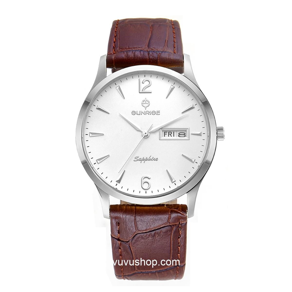Đồng hồ nam SUNRISE DM778PWA - Chính hãng - Ảnh 3