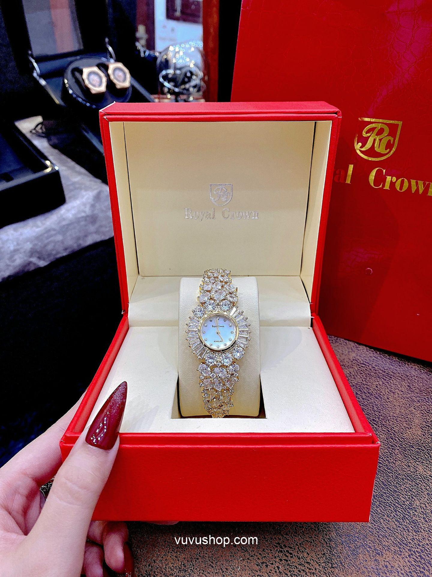 Đồng hồ nữ ROYAL CROWN 5396 - Jewelry Fullbox - Ảnh 11