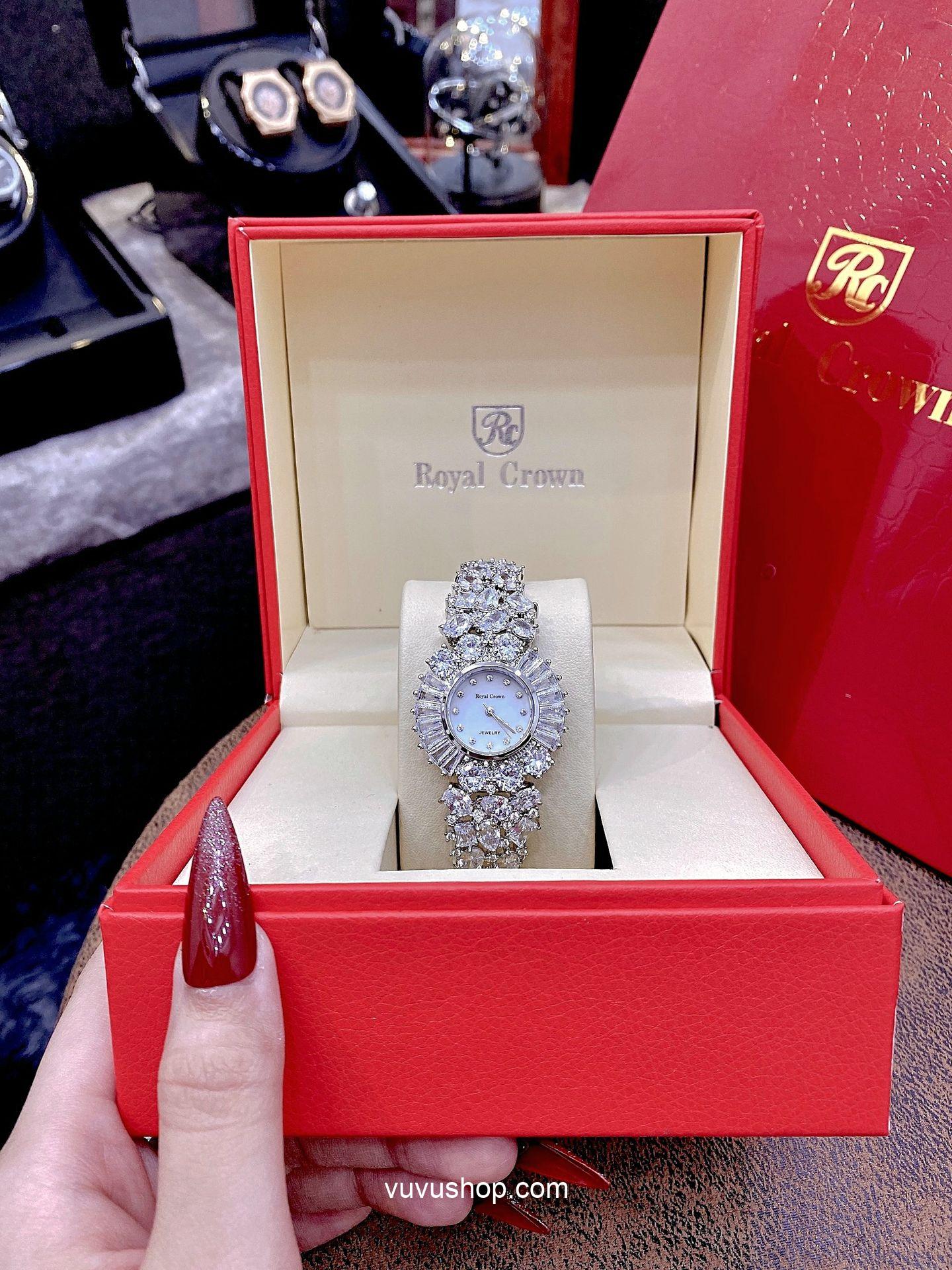 Đồng hồ nữ ROYAL CROWN 5396 - Jewelry Fullbox - Ảnh 12