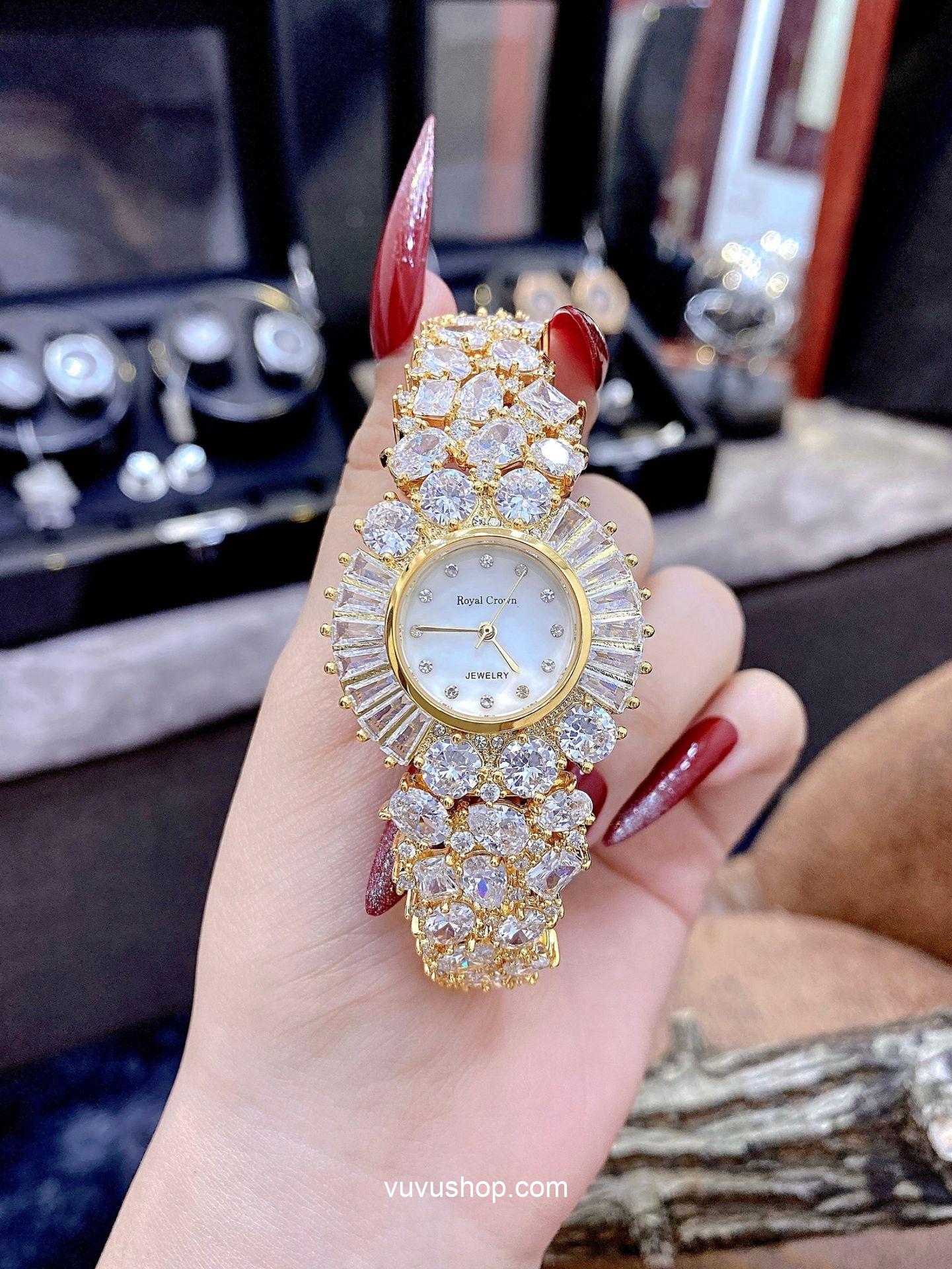 Đồng hồ nữ ROYAL CROWN 5396 - Jewelry Fullbox - Ảnh 2