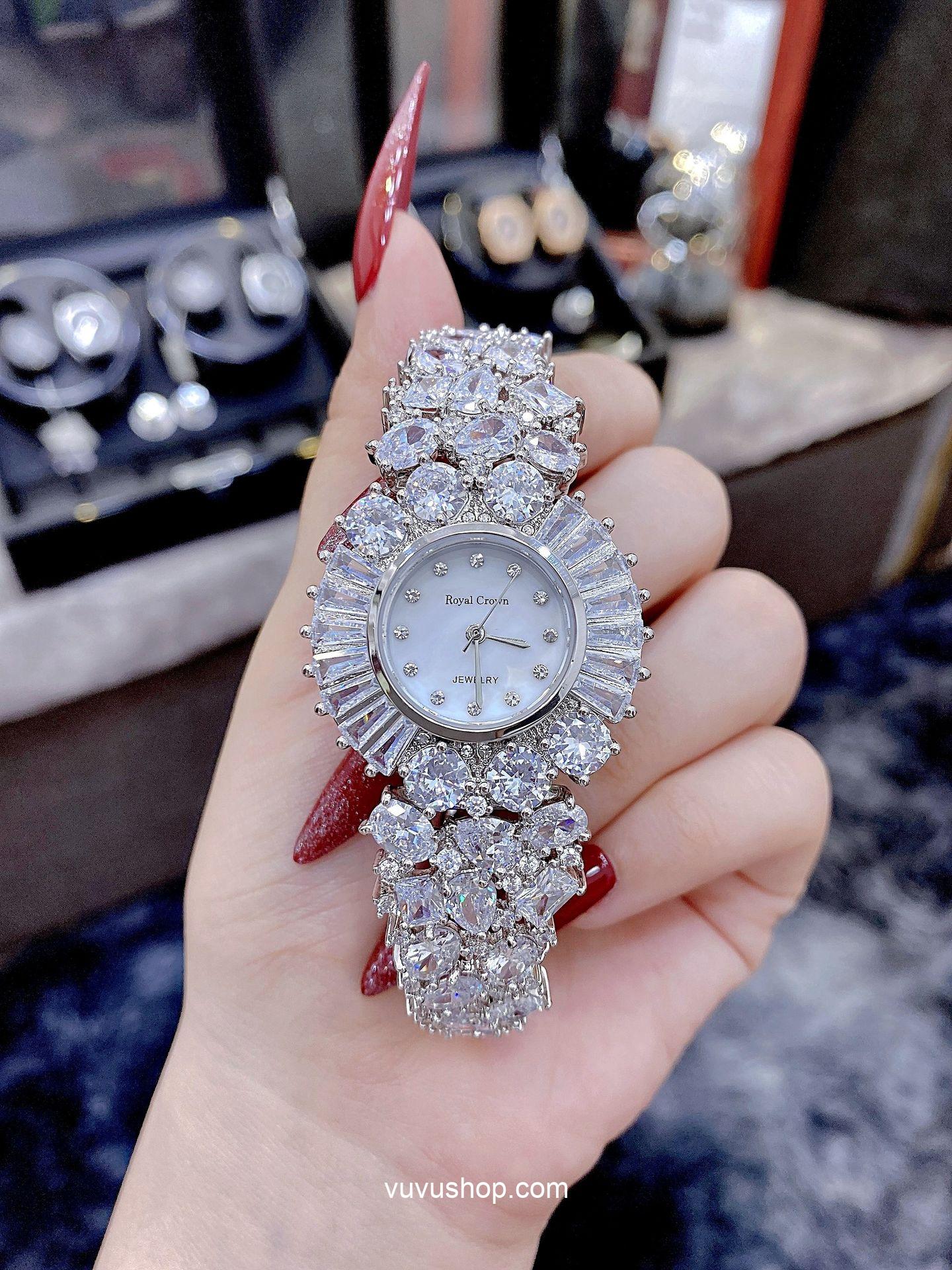 Đồng hồ nữ ROYAL CROWN 5396 - Jewelry Fullbox - Ảnh 3